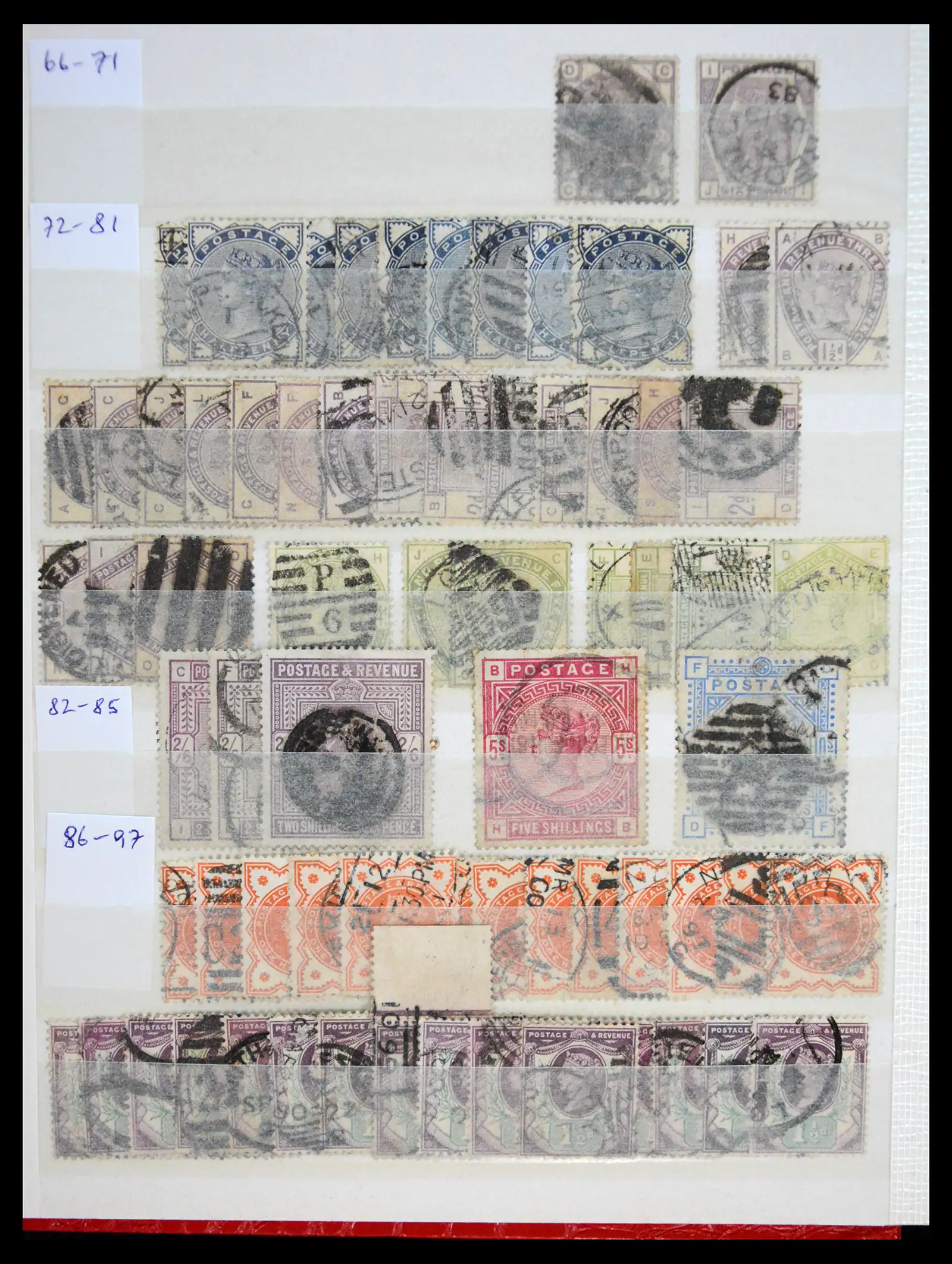 41207 0004 - Stamp collection 41207 Great Britain 1840-1937.