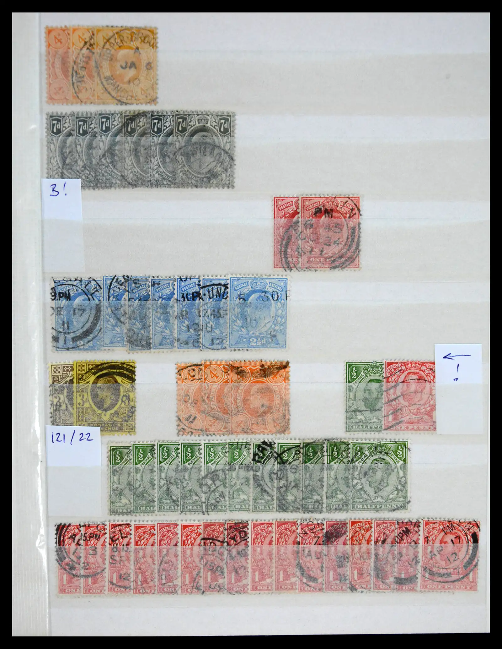 41207 0009 - Stamp collection 41207 Great Britain 1840-1937.