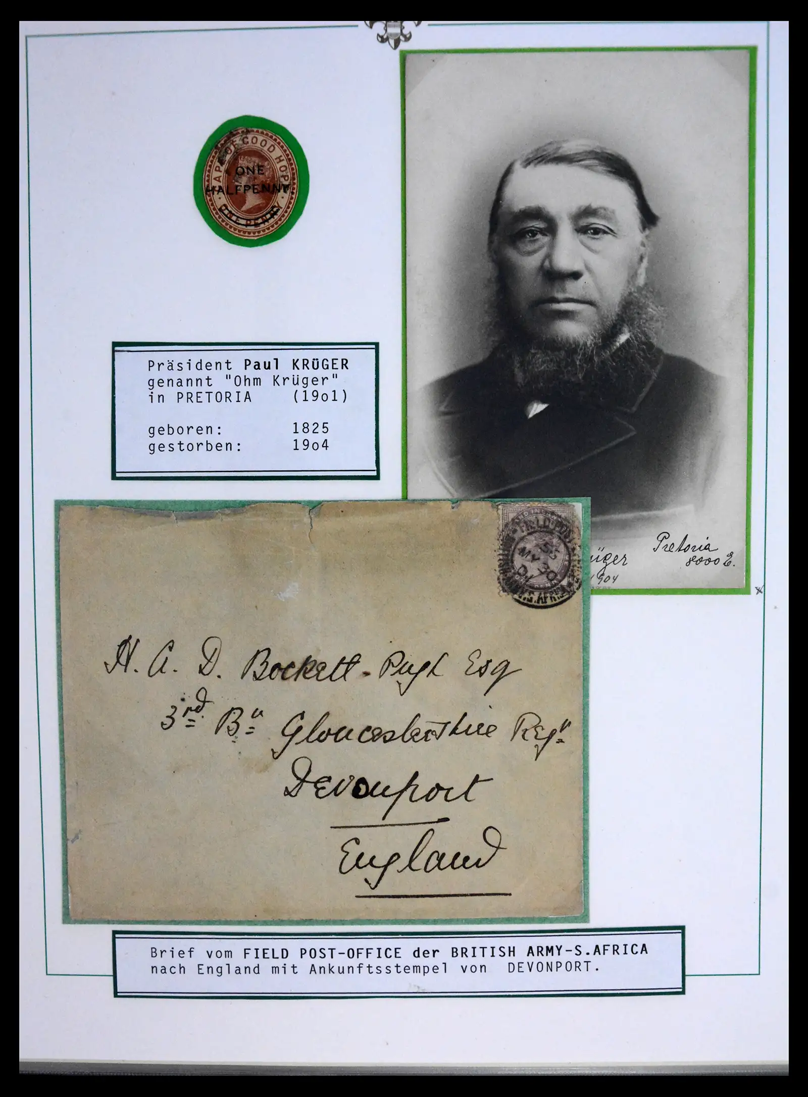 41208 0005 - Stamp collection 41208 South Africa boer war 1899-1902.
