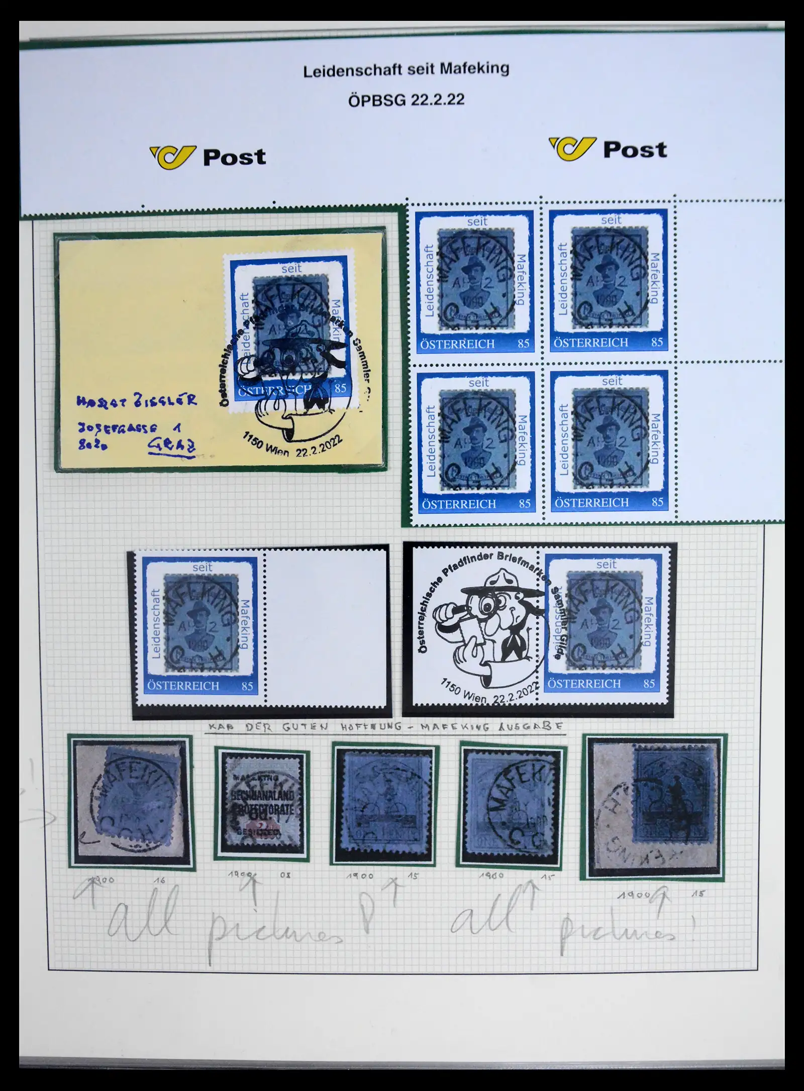 41208 0006 - Stamp collection 41208 South Africa boer war 1899-1902.