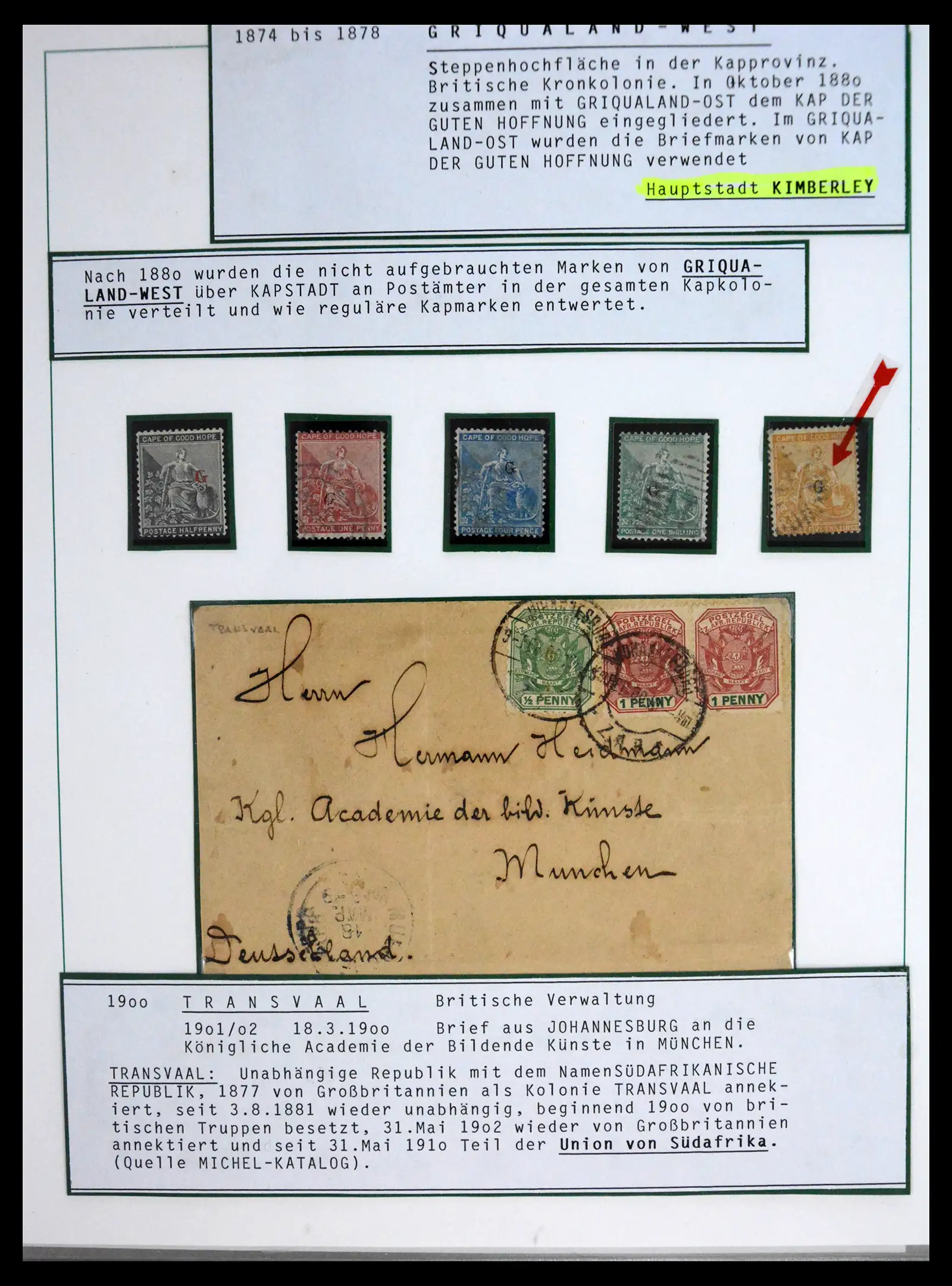 41208 0011 - Stamp collection 41208 South Africa boer war 1899-1902.