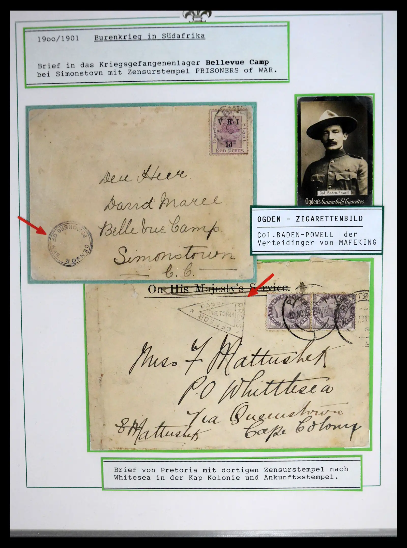 41208 0015 - Stamp collection 41208 South Africa boer war 1899-1902.