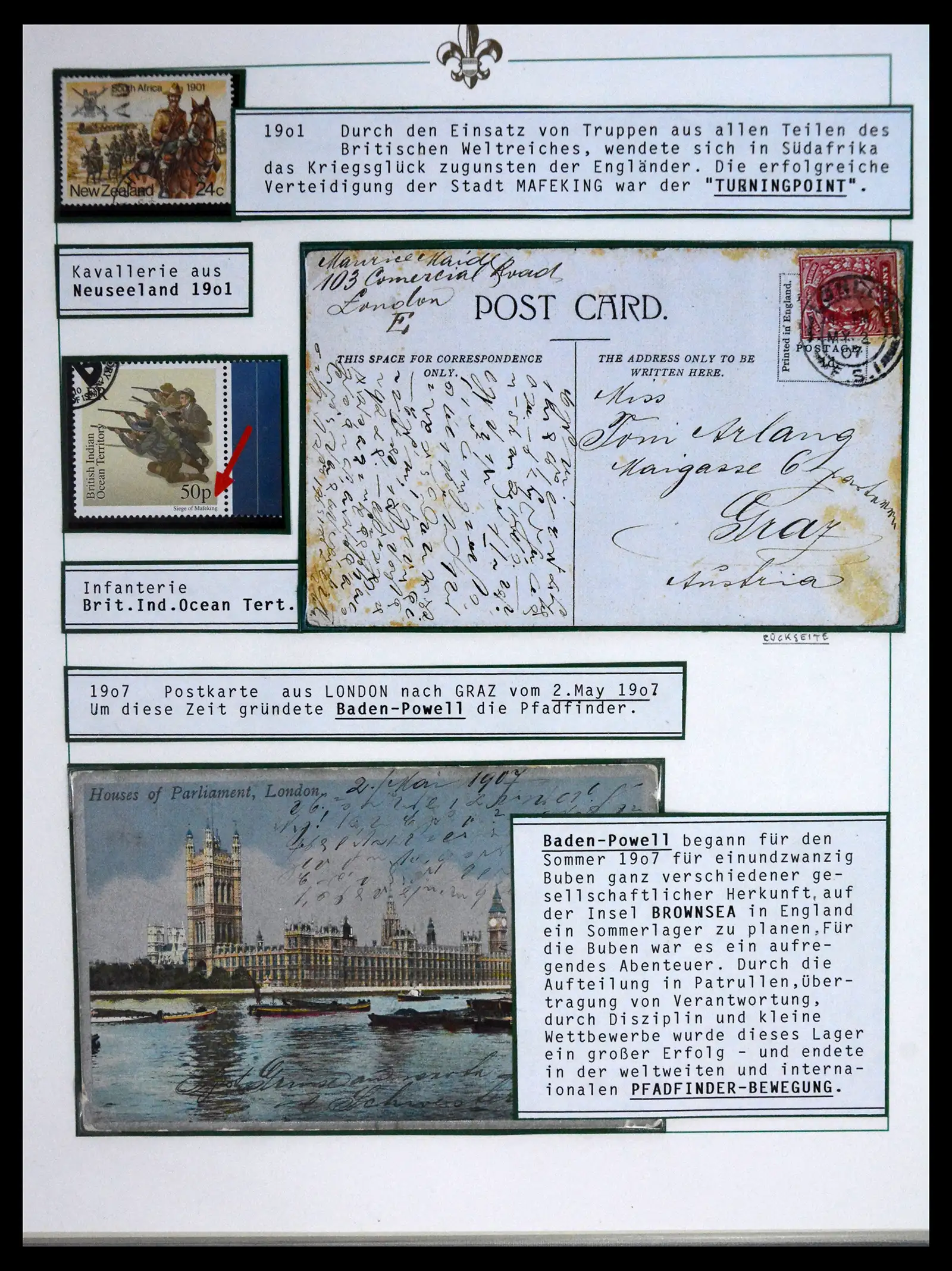 41208 0025 - Stamp collection 41208 South Africa boer war 1899-1902.