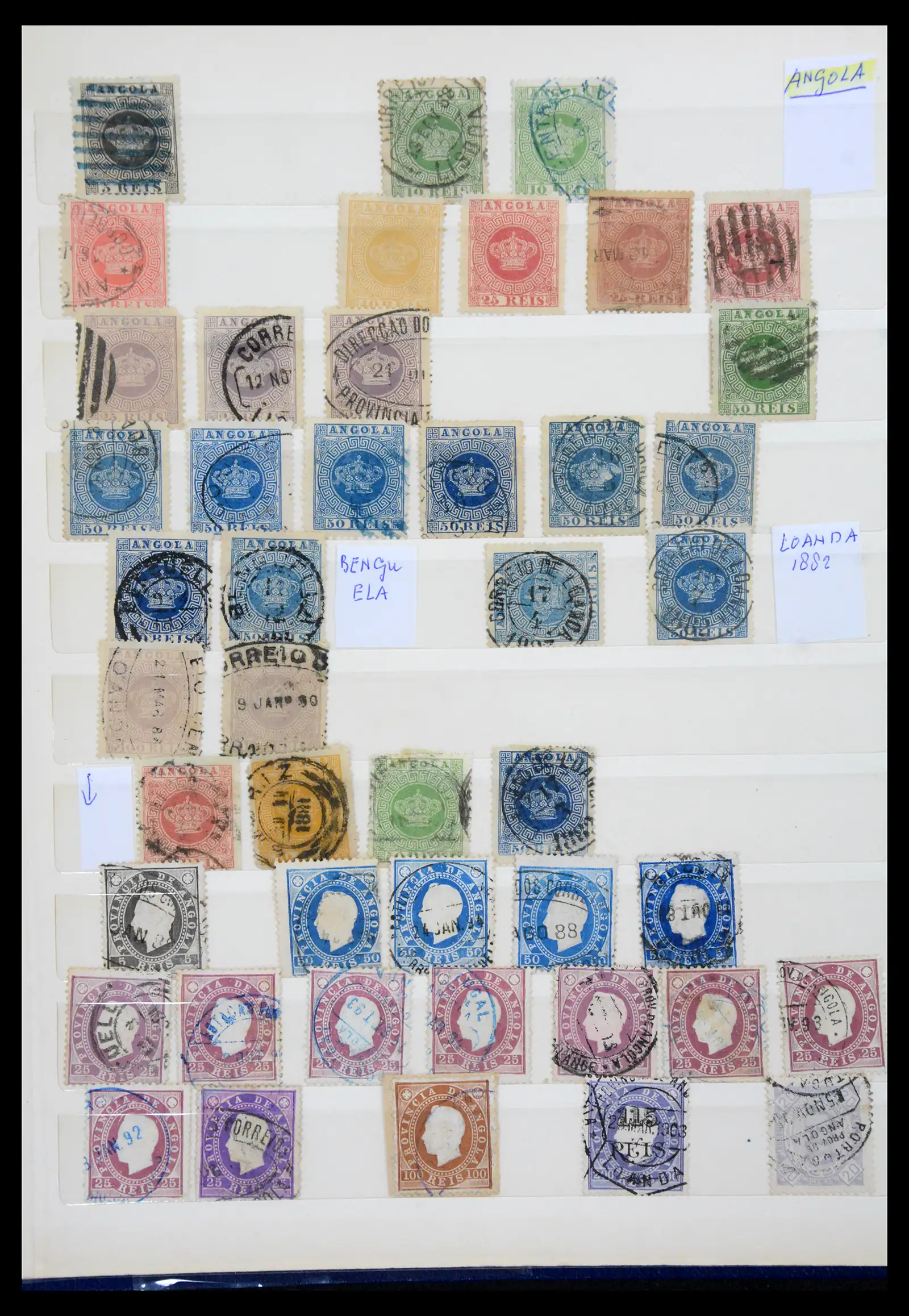 41211 0004 - Postzegelverzameling 41211 Portugese kolonien stempelverzameling 1870-1940.
