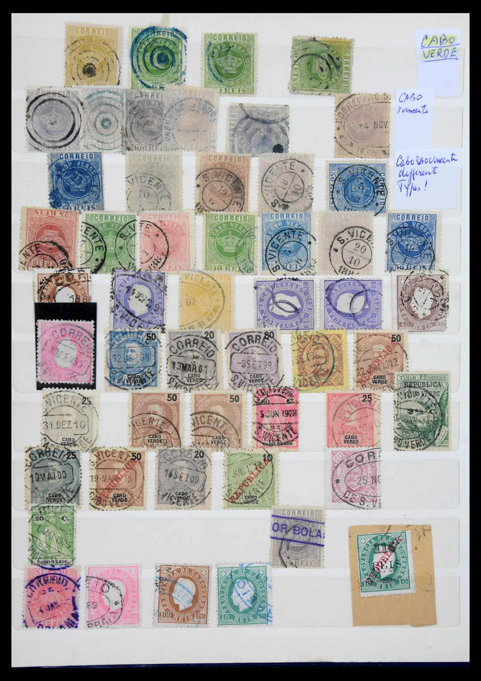 41211 0008 - Postzegelverzameling 41211 Portugese kolonien stempelverzameling 1870-1940.