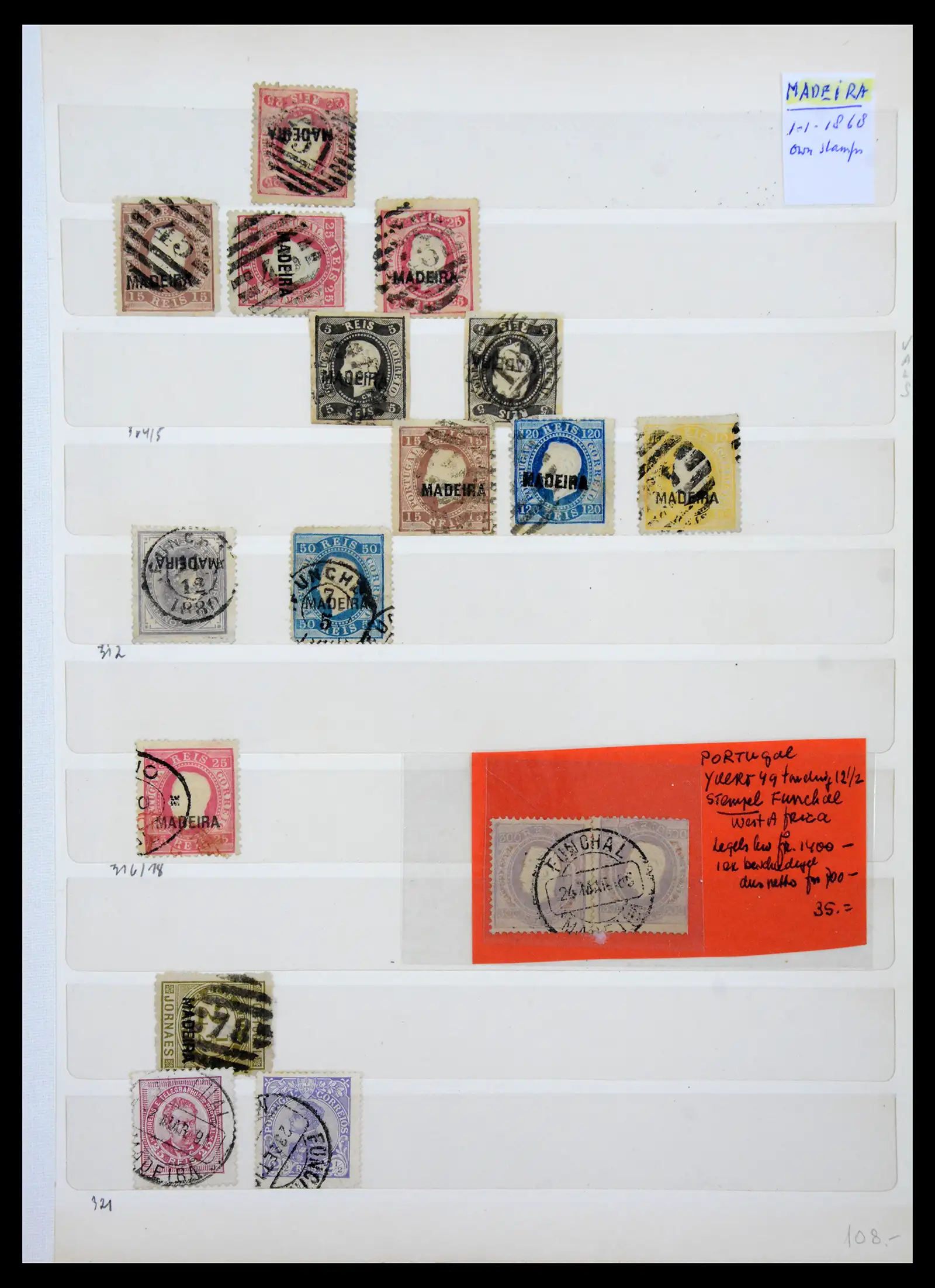 41211 0017 - Postzegelverzameling 41211 Portugese kolonien stempelverzameling 1870-1940.
