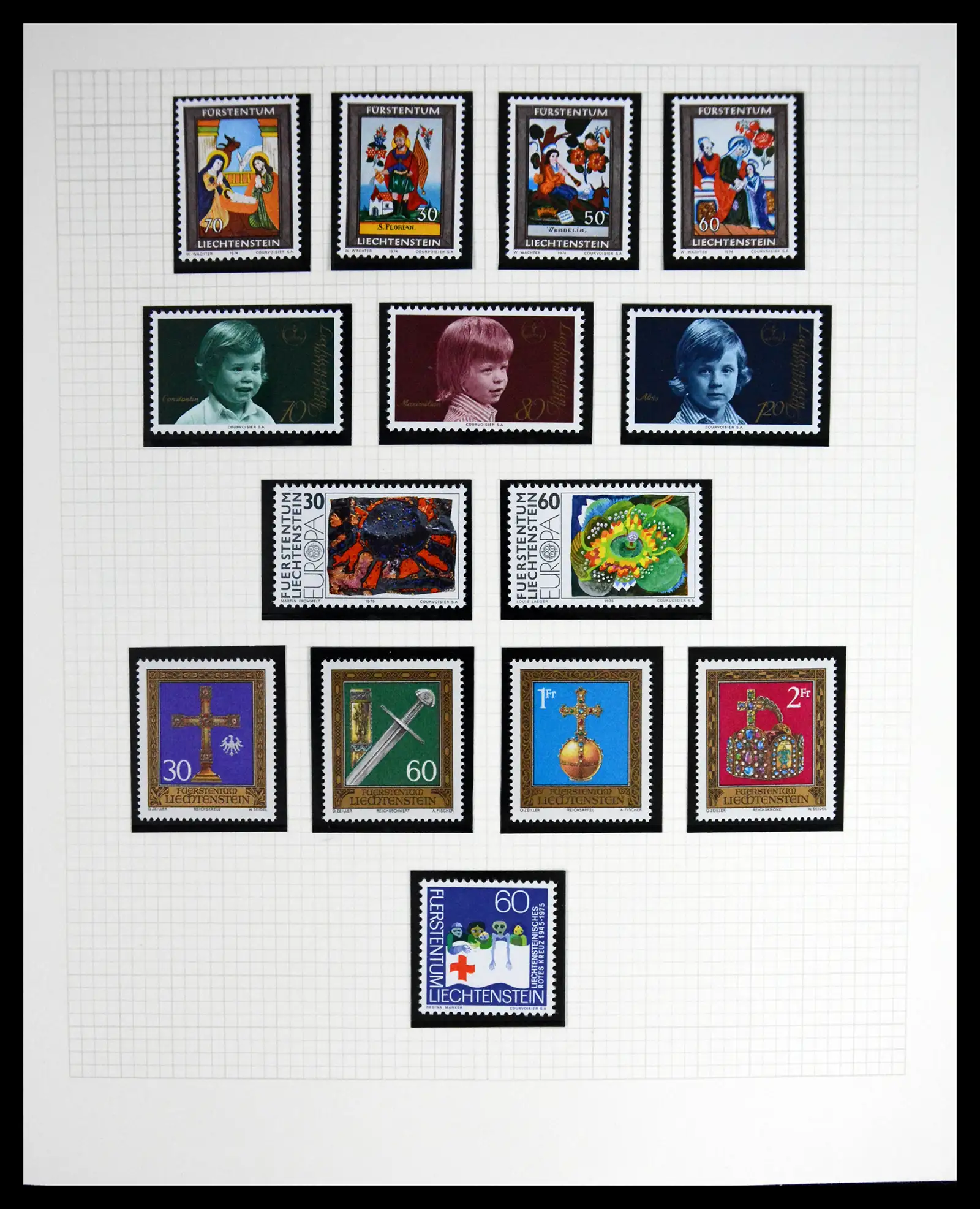 41213 0021 - Stamp collection 41213 Liechtenstein 1965-2009.