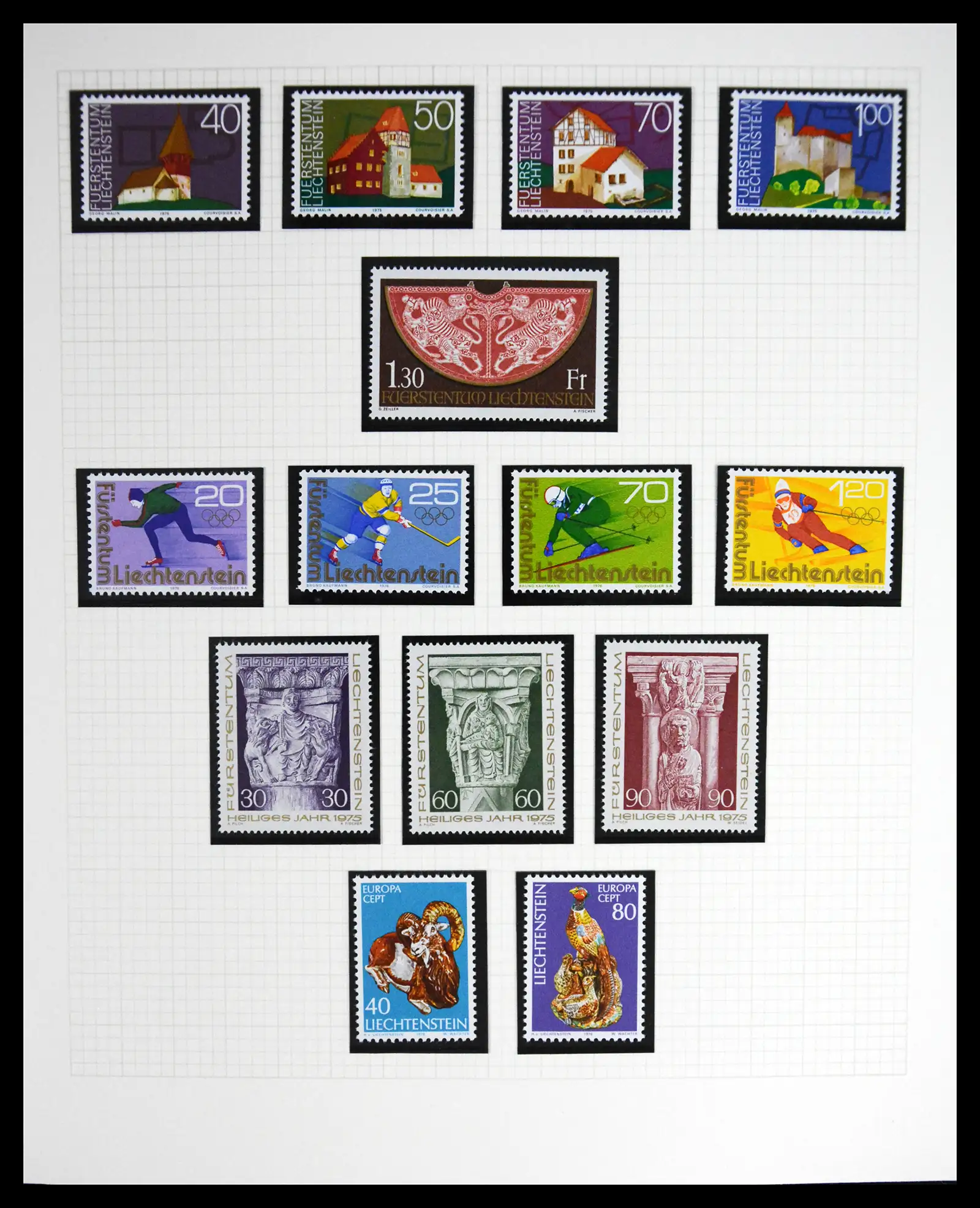 41213 0022 - Stamp collection 41213 Liechtenstein 1965-2009.