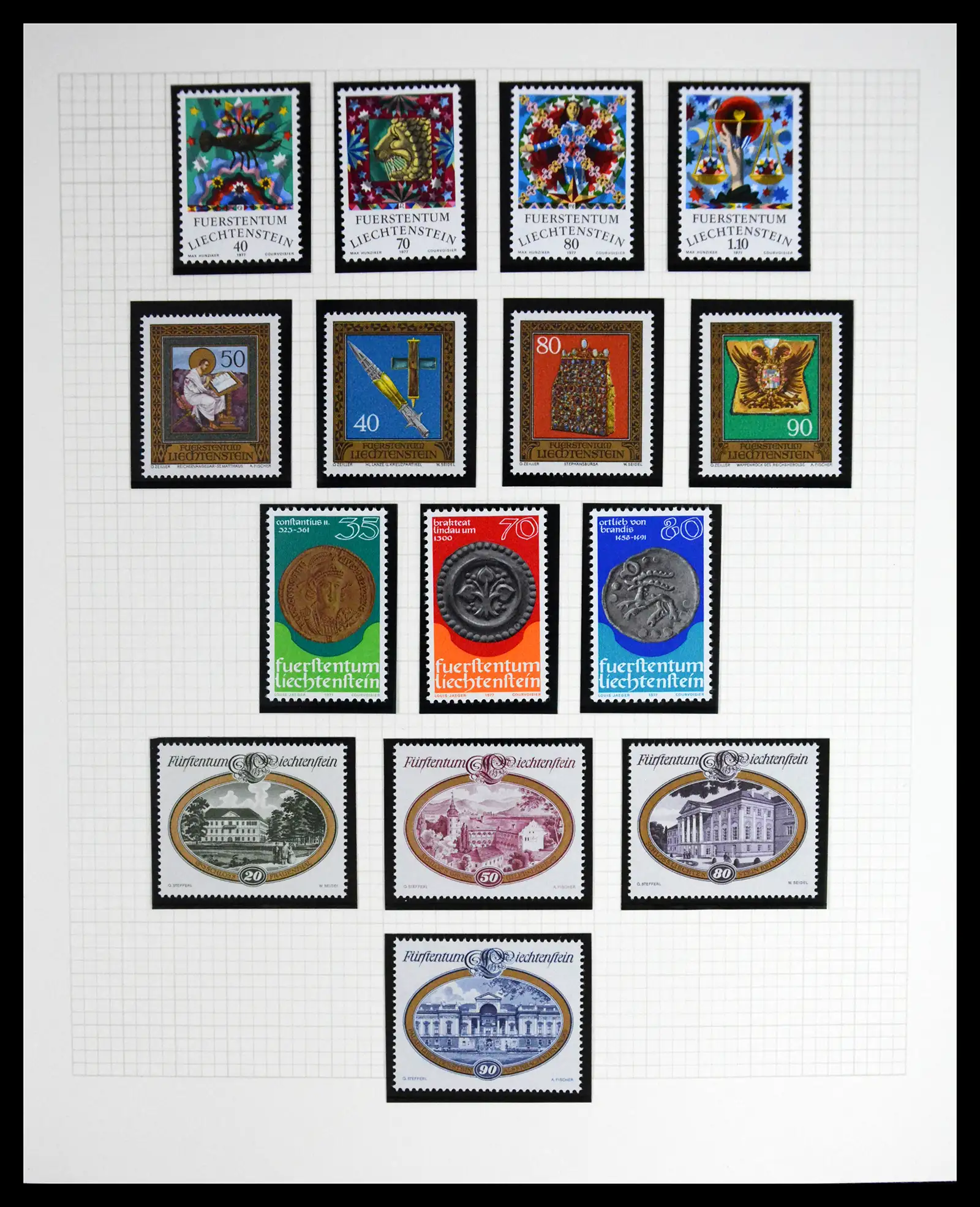 41213 0025 - Stamp collection 41213 Liechtenstein 1965-2009.
