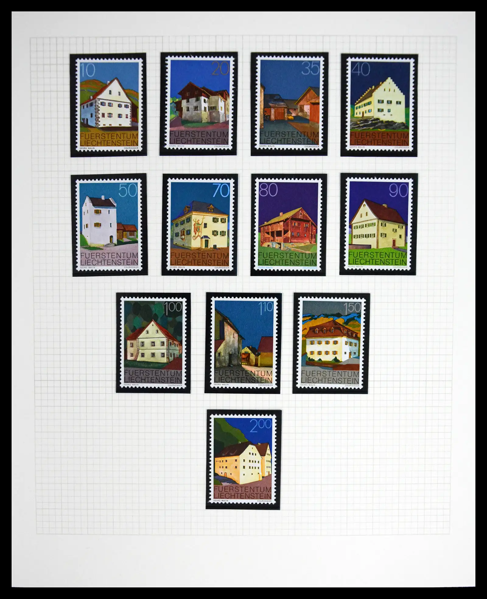 41213 0027 - Stamp collection 41213 Liechtenstein 1965-2009.