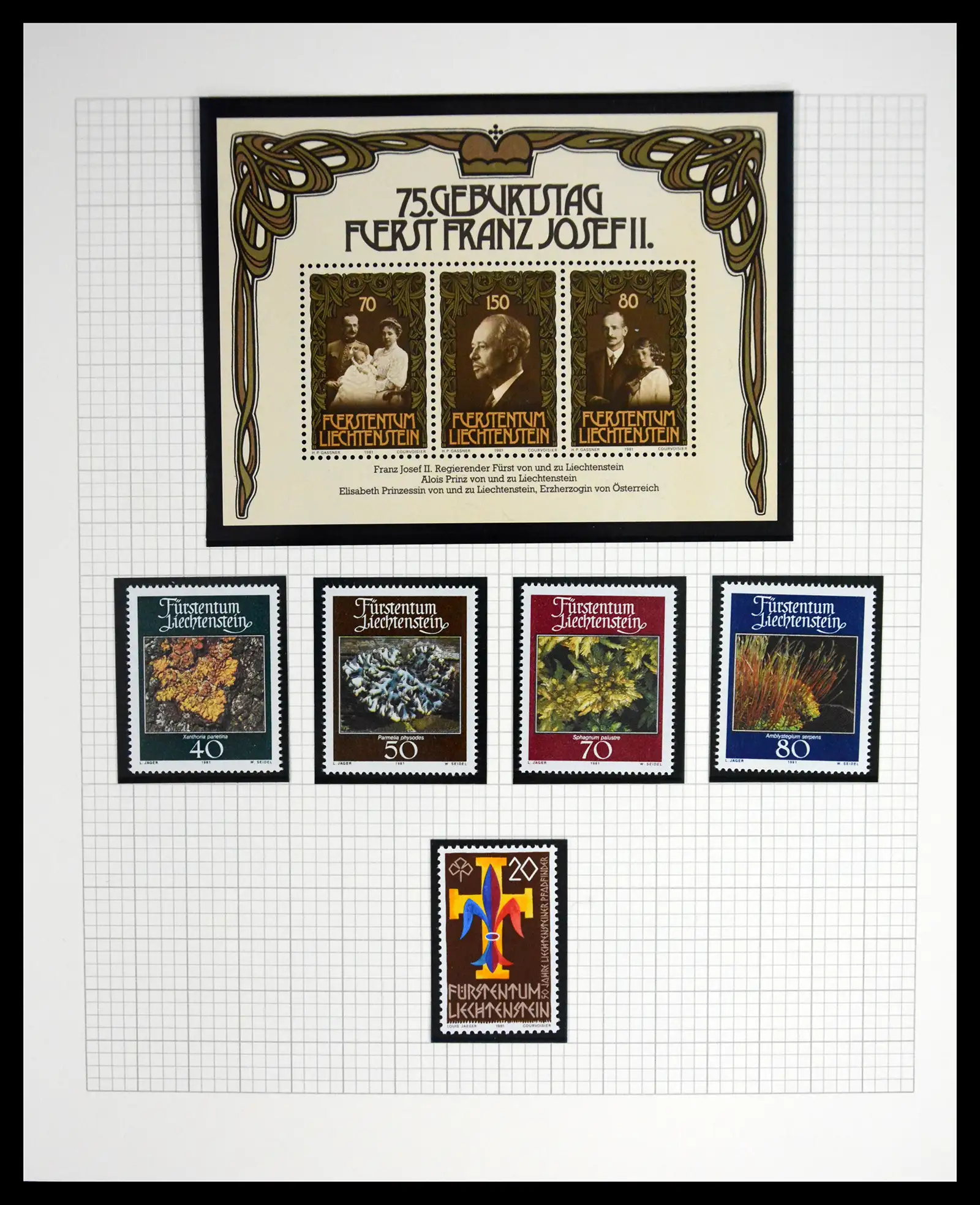 41213 0034 - Stamp collection 41213 Liechtenstein 1965-2009.