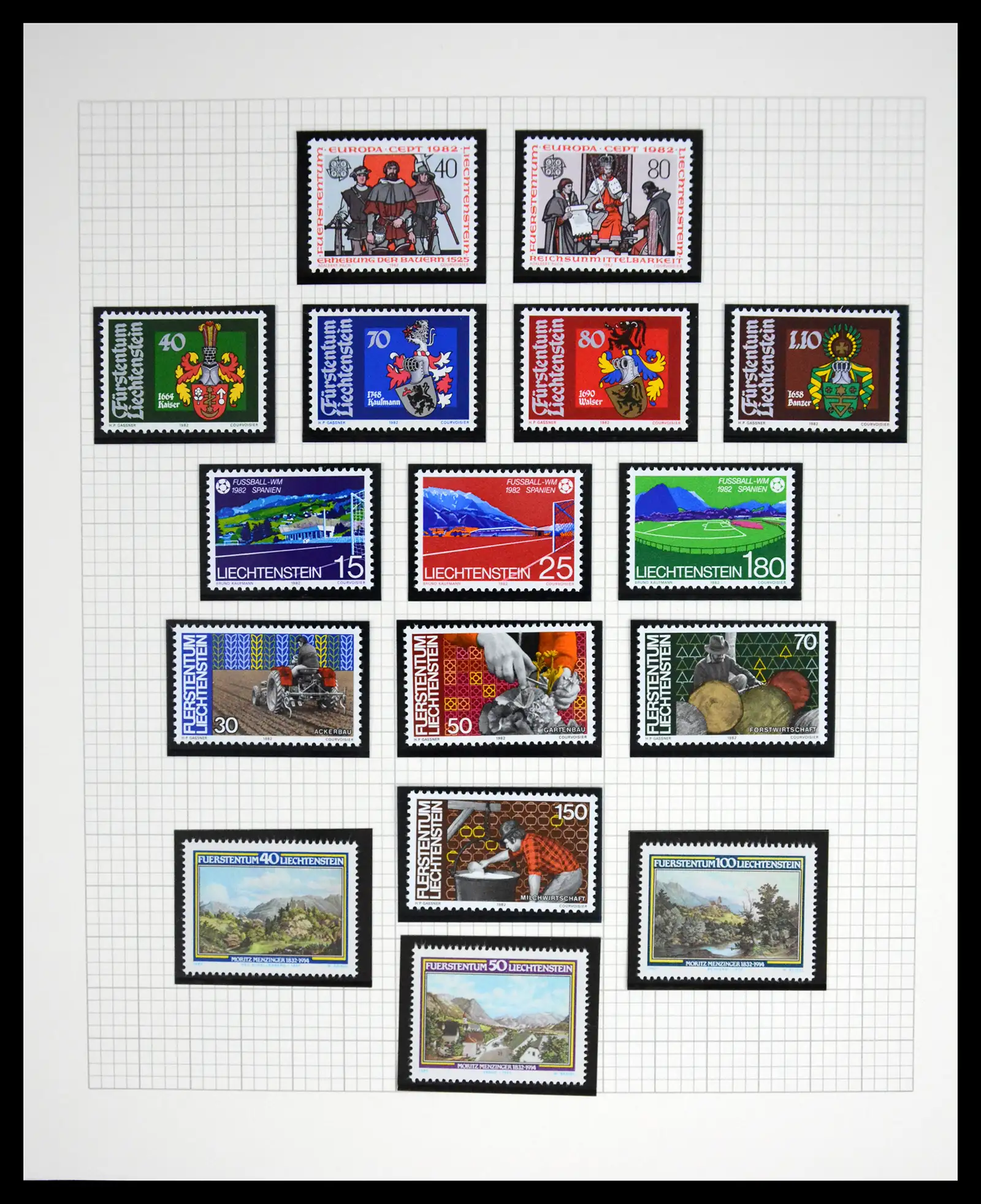 41213 0037 - Stamp collection 41213 Liechtenstein 1965-2009.