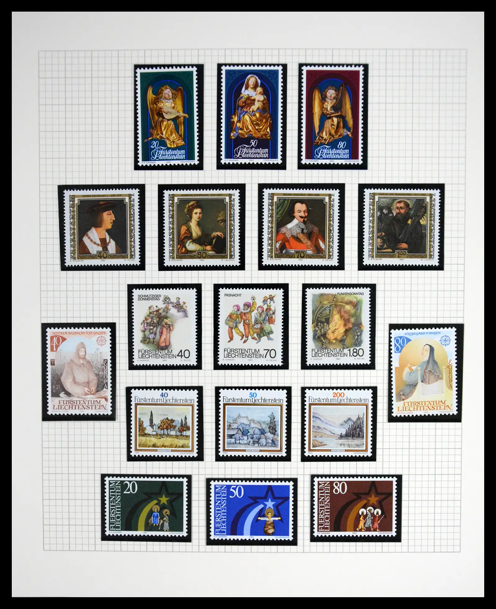 41213 0038 - Stamp collection 41213 Liechtenstein 1965-2009.