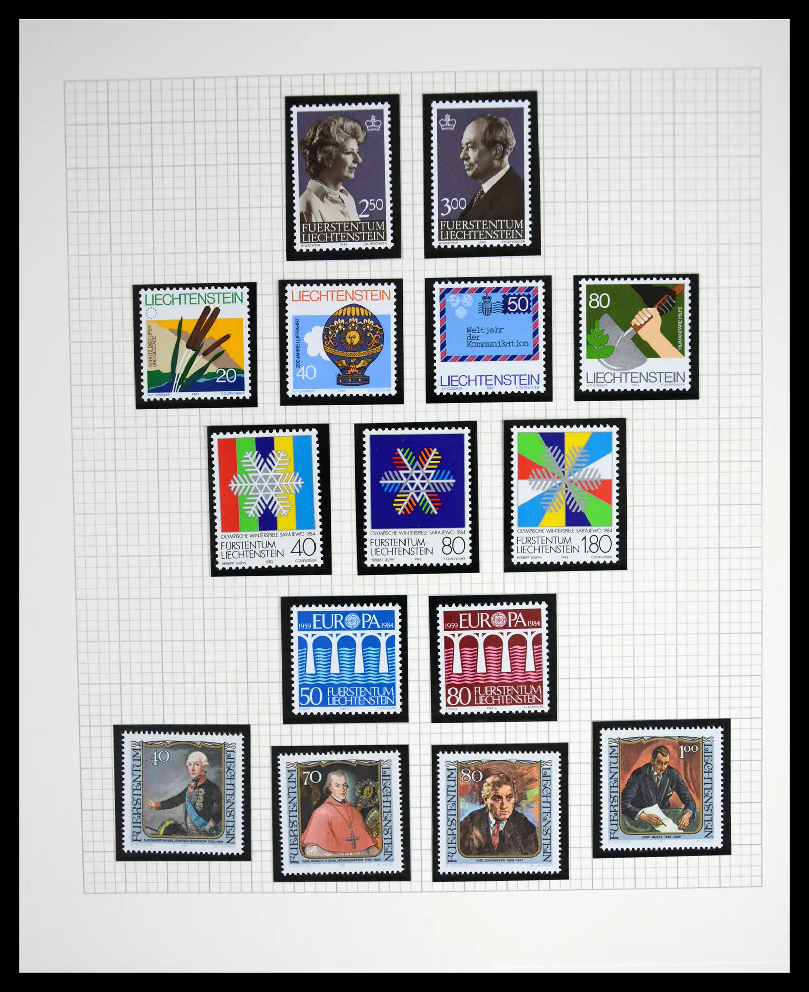 41213 0040 - Stamp collection 41213 Liechtenstein 1965-2009.