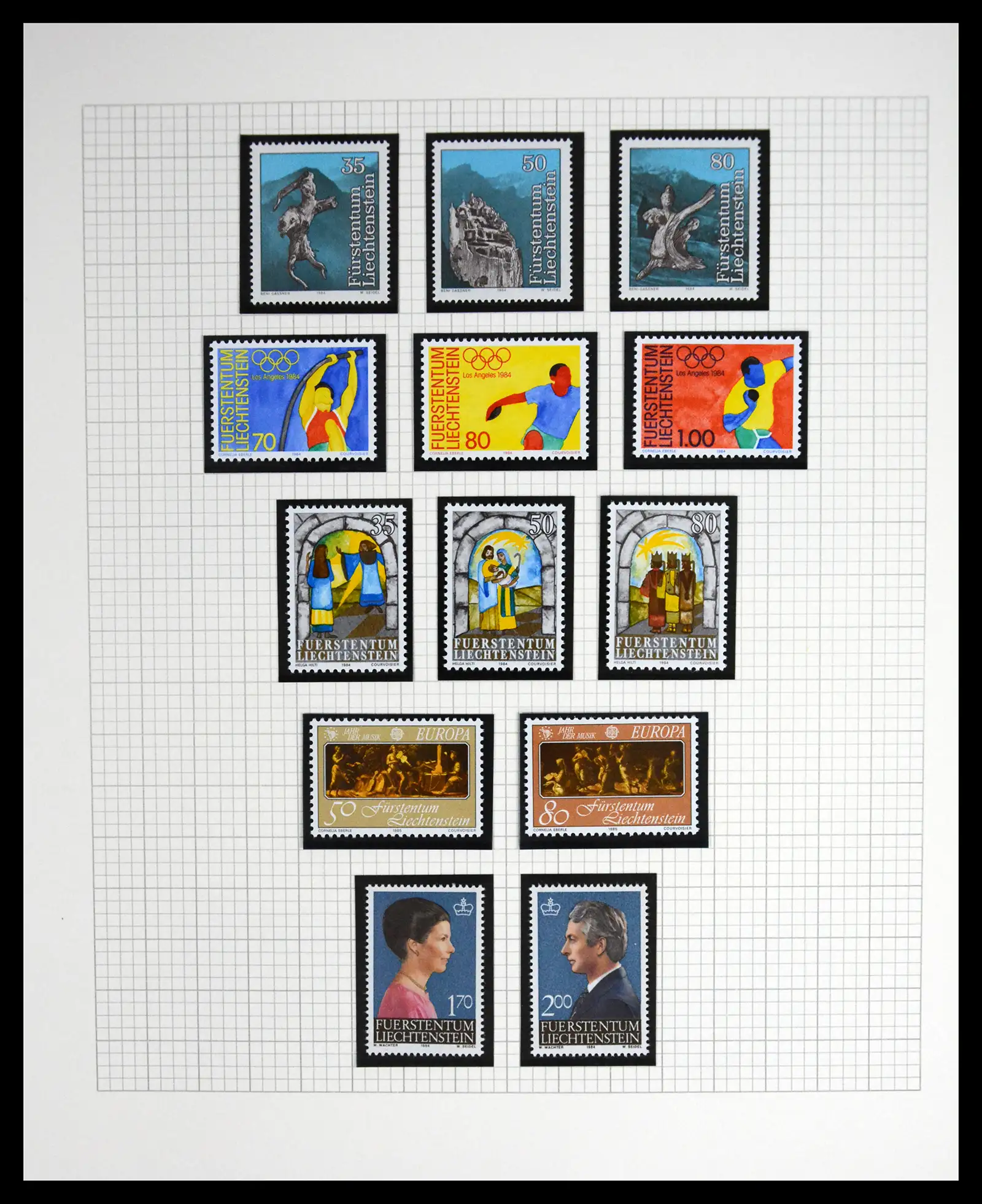 41213 0041 - Stamp collection 41213 Liechtenstein 1965-2009.