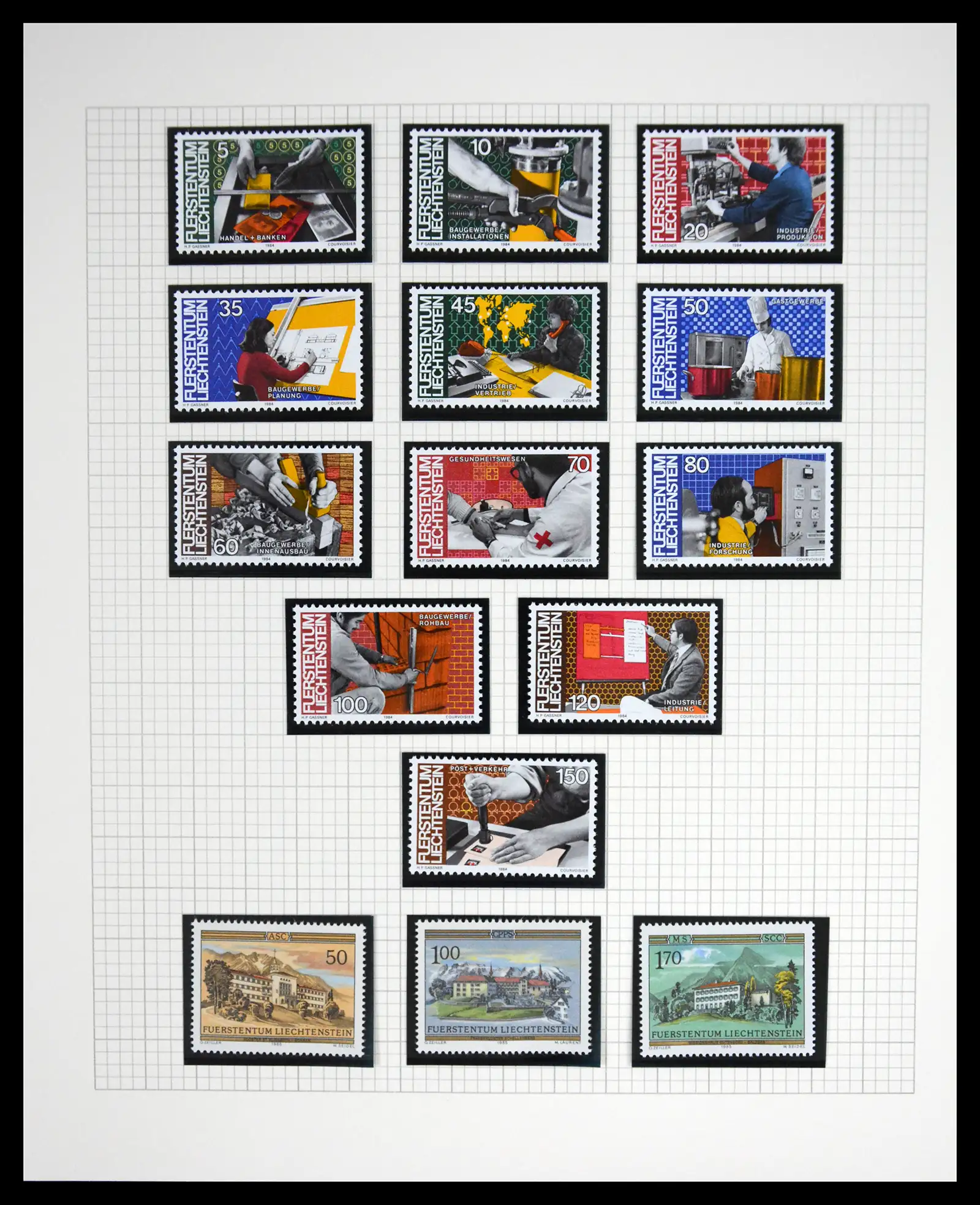 41213 0042 - Stamp collection 41213 Liechtenstein 1965-2009.