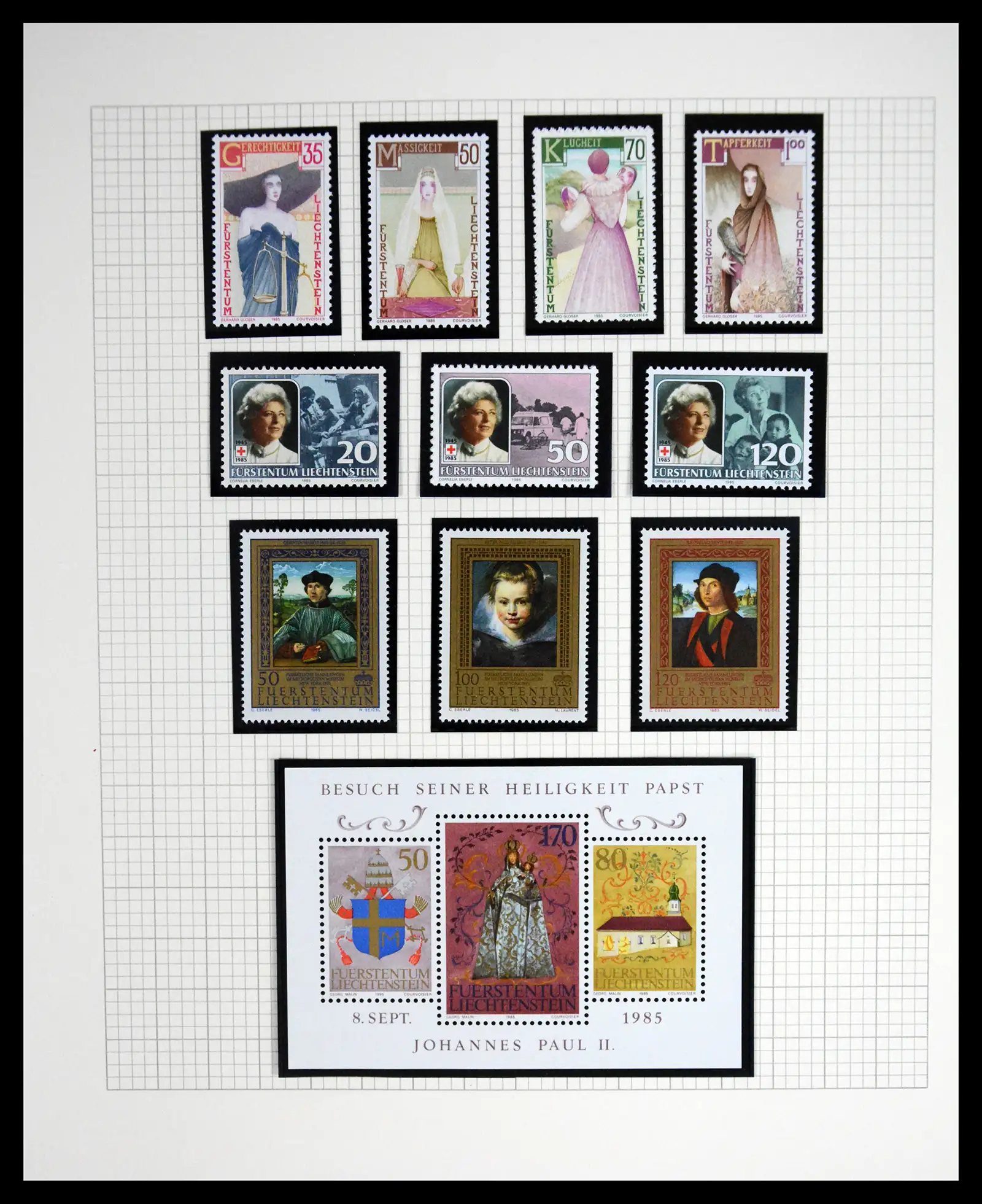 41213 0043 - Stamp collection 41213 Liechtenstein 1965-2009.