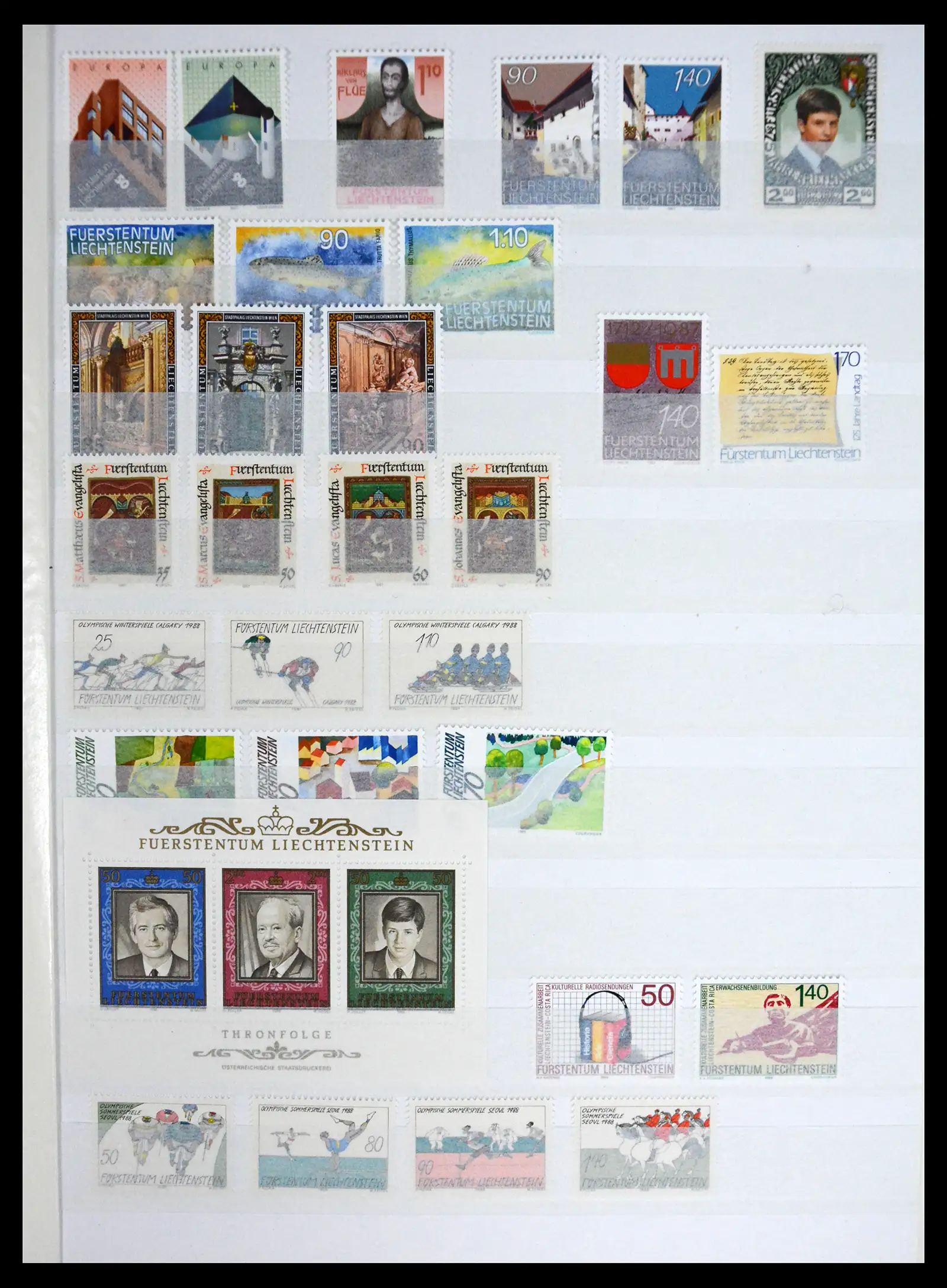 41213 0048 - Stamp collection 41213 Liechtenstein 1965-2009.