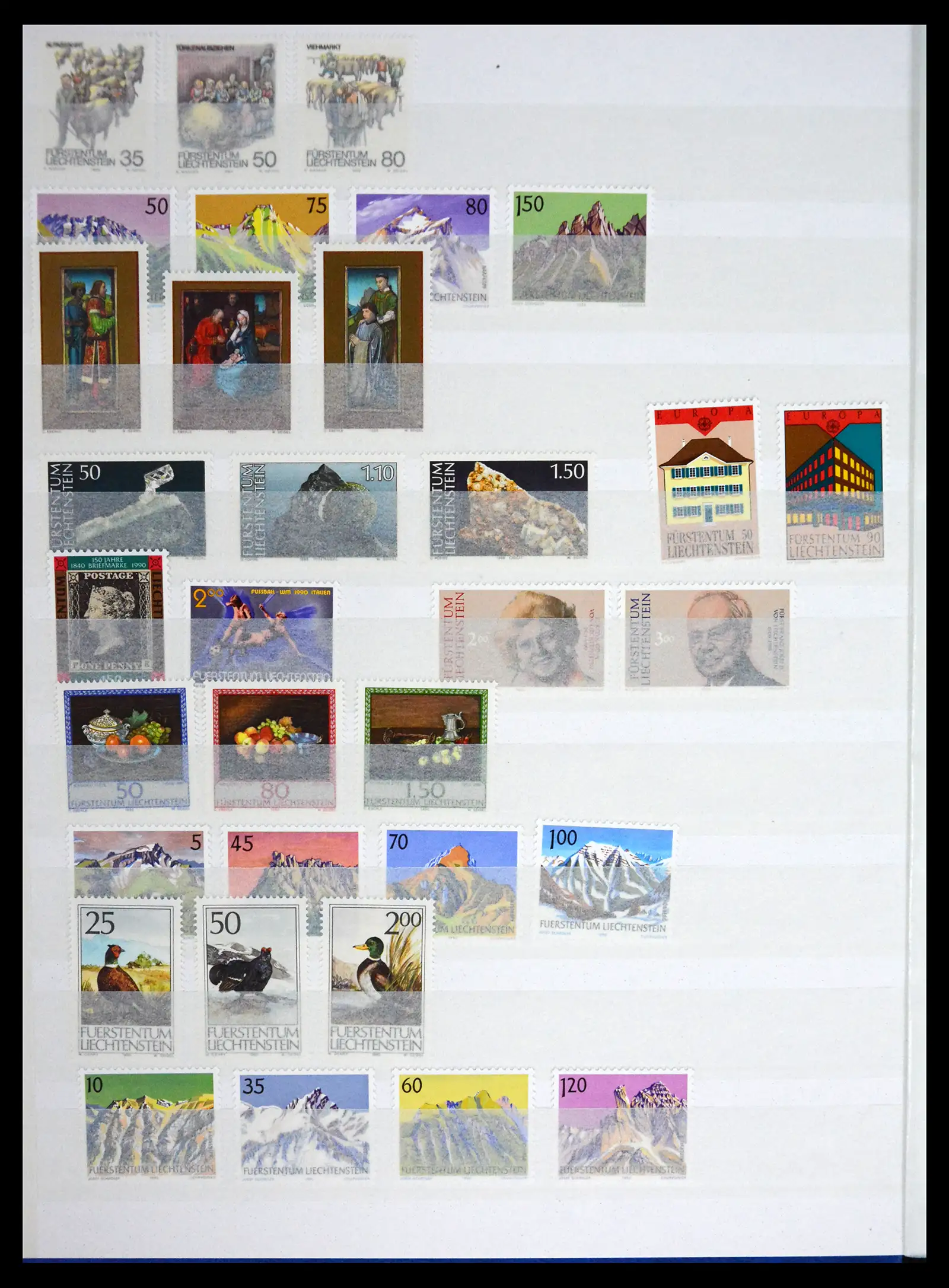 41213 0053 - Stamp collection 41213 Liechtenstein 1965-2009.