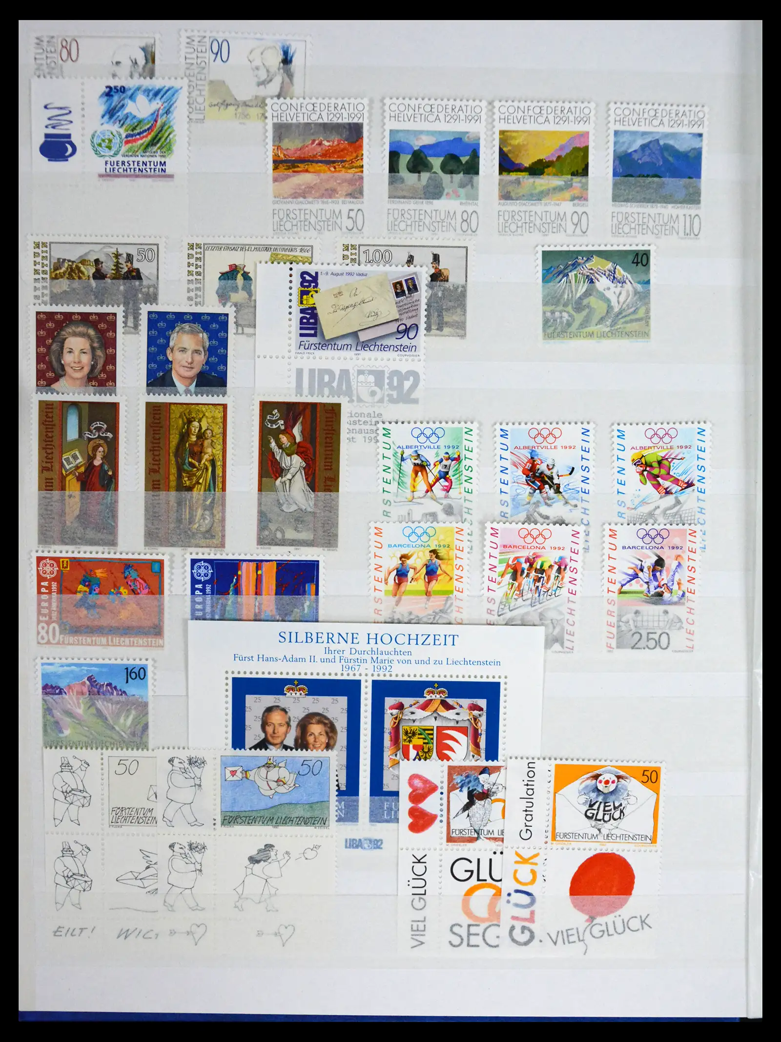 41213 0055 - Stamp collection 41213 Liechtenstein 1965-2009.