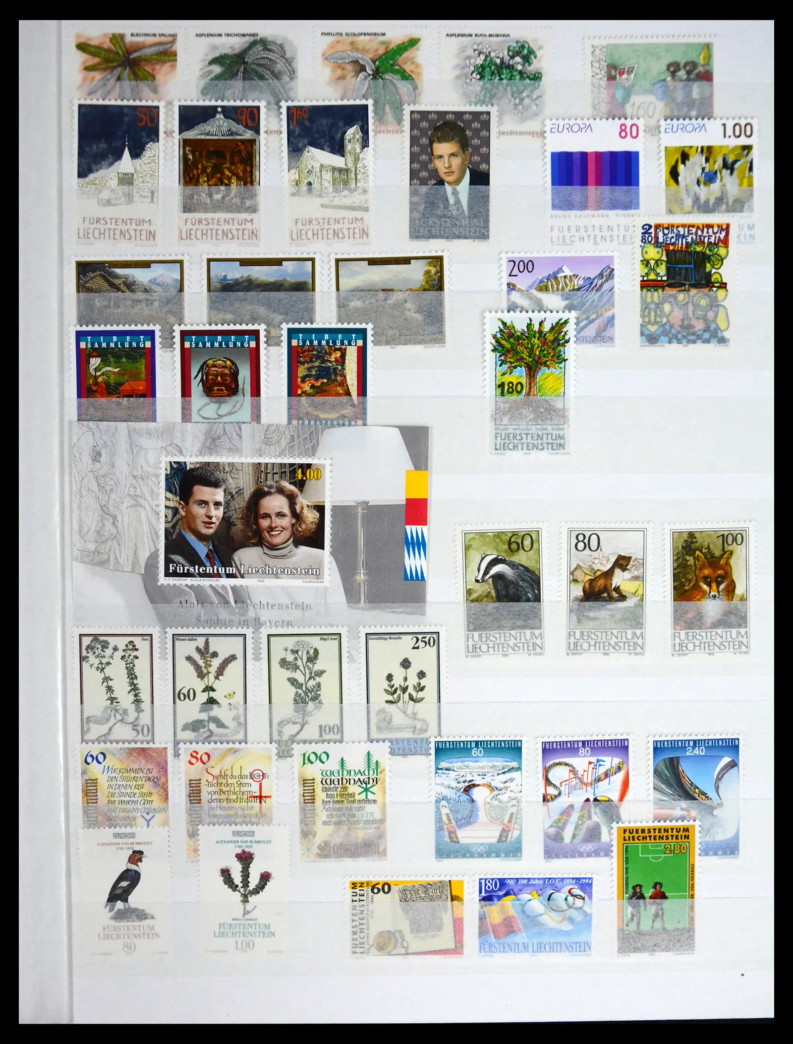 41213 0056 - Stamp collection 41213 Liechtenstein 1965-2009.