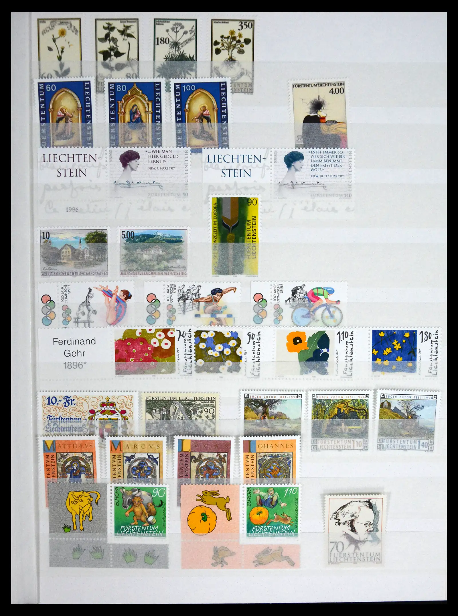 41213 0058 - Stamp collection 41213 Liechtenstein 1965-2009.