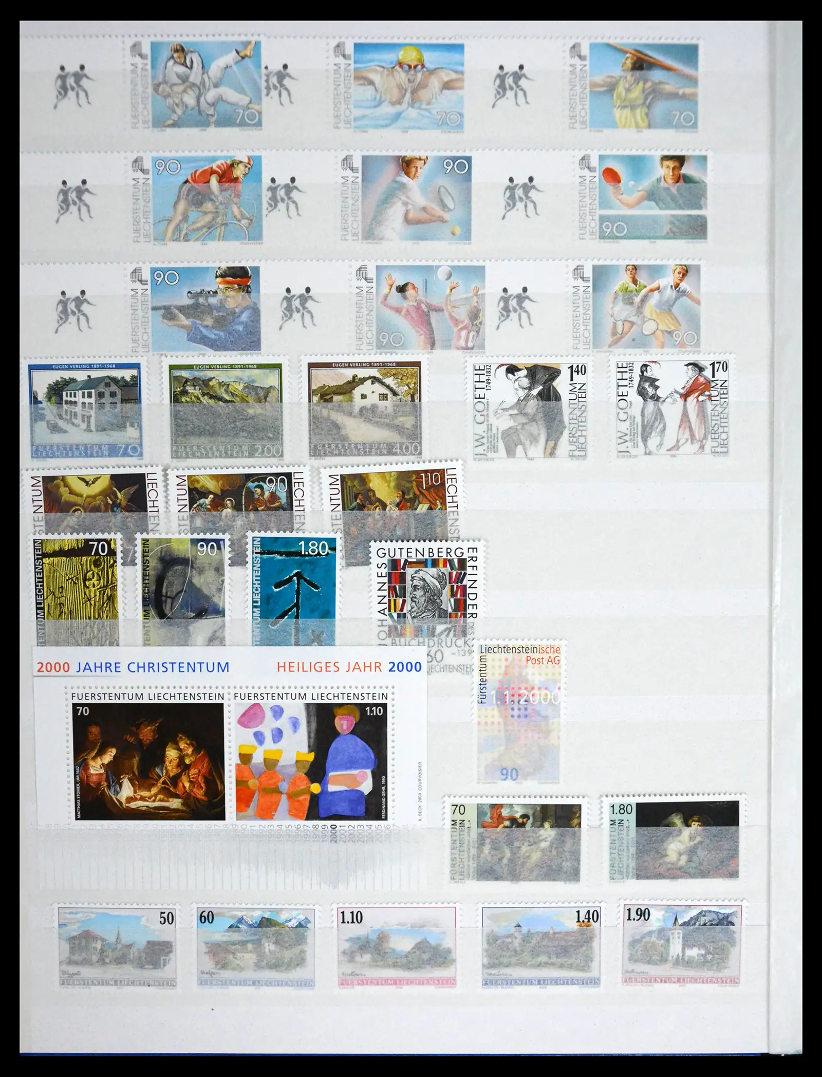 41213 0061 - Stamp collection 41213 Liechtenstein 1965-2009.