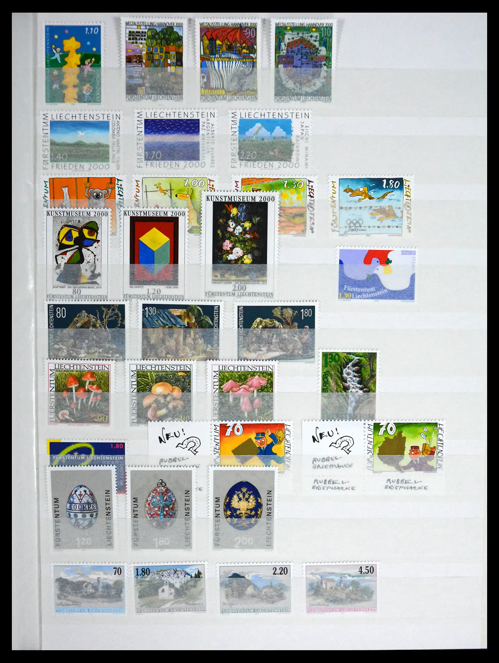 41213 0062 - Stamp collection 41213 Liechtenstein 1965-2009.