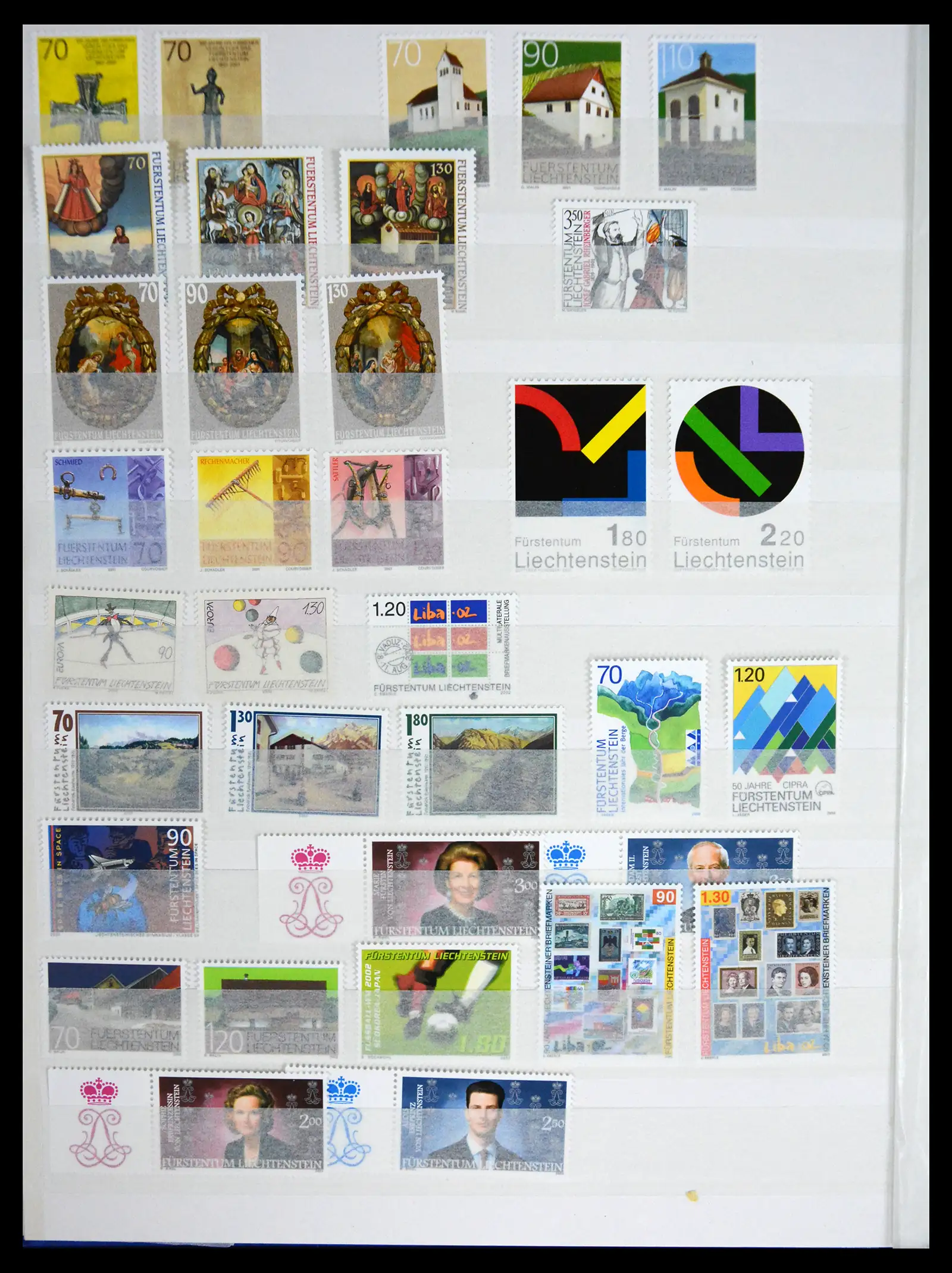 41213 0063 - Stamp collection 41213 Liechtenstein 1965-2009.