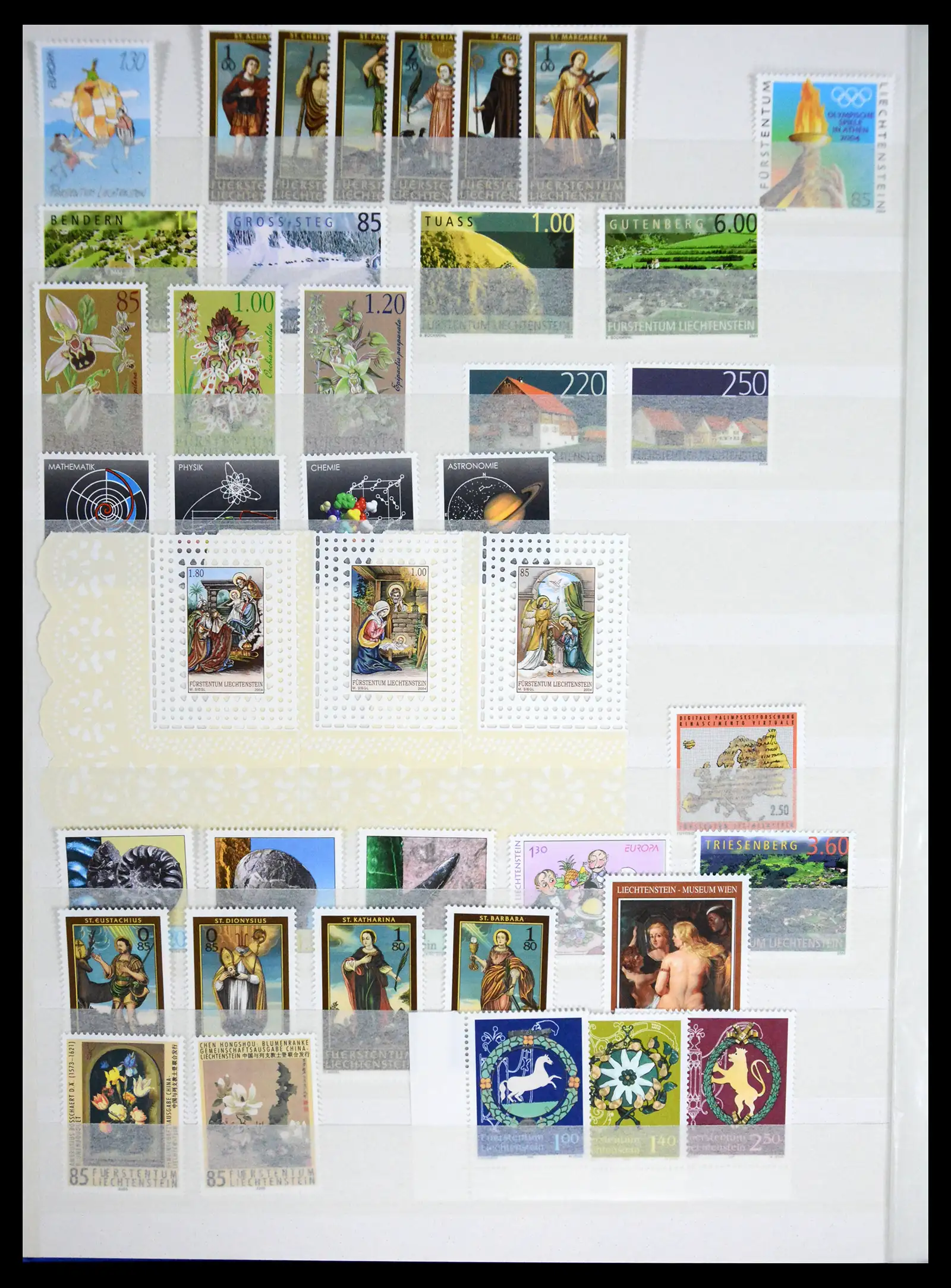 41213 0065 - Stamp collection 41213 Liechtenstein 1965-2009.