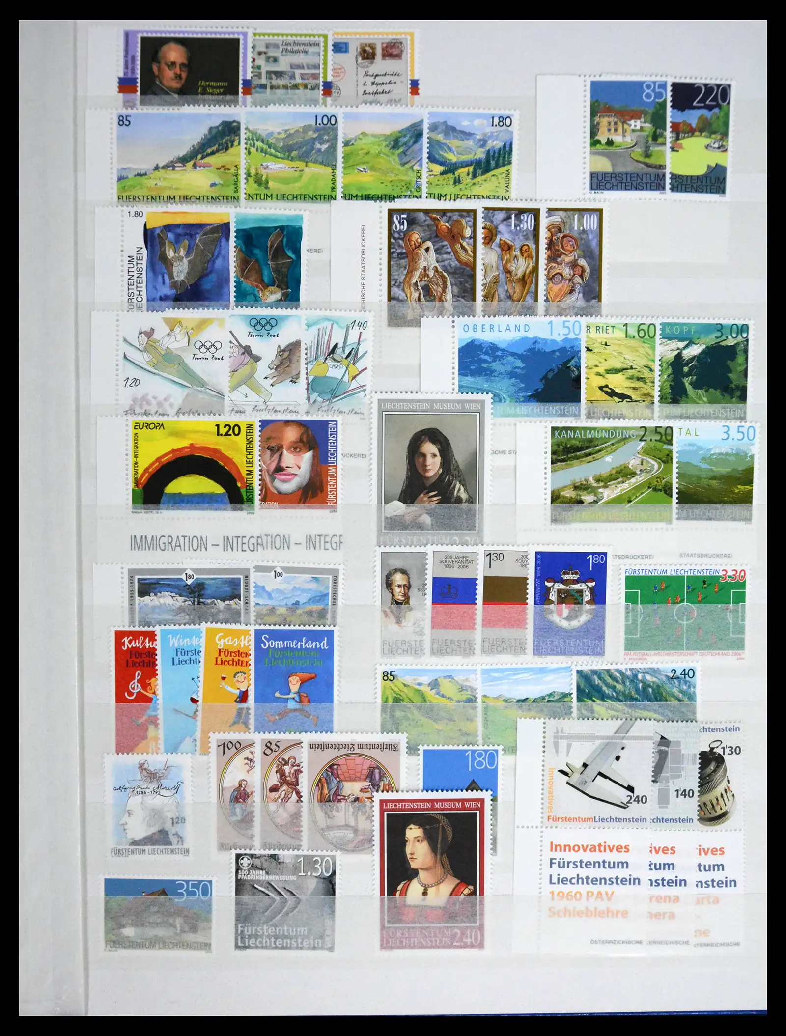 41213 0066 - Stamp collection 41213 Liechtenstein 1965-2009.