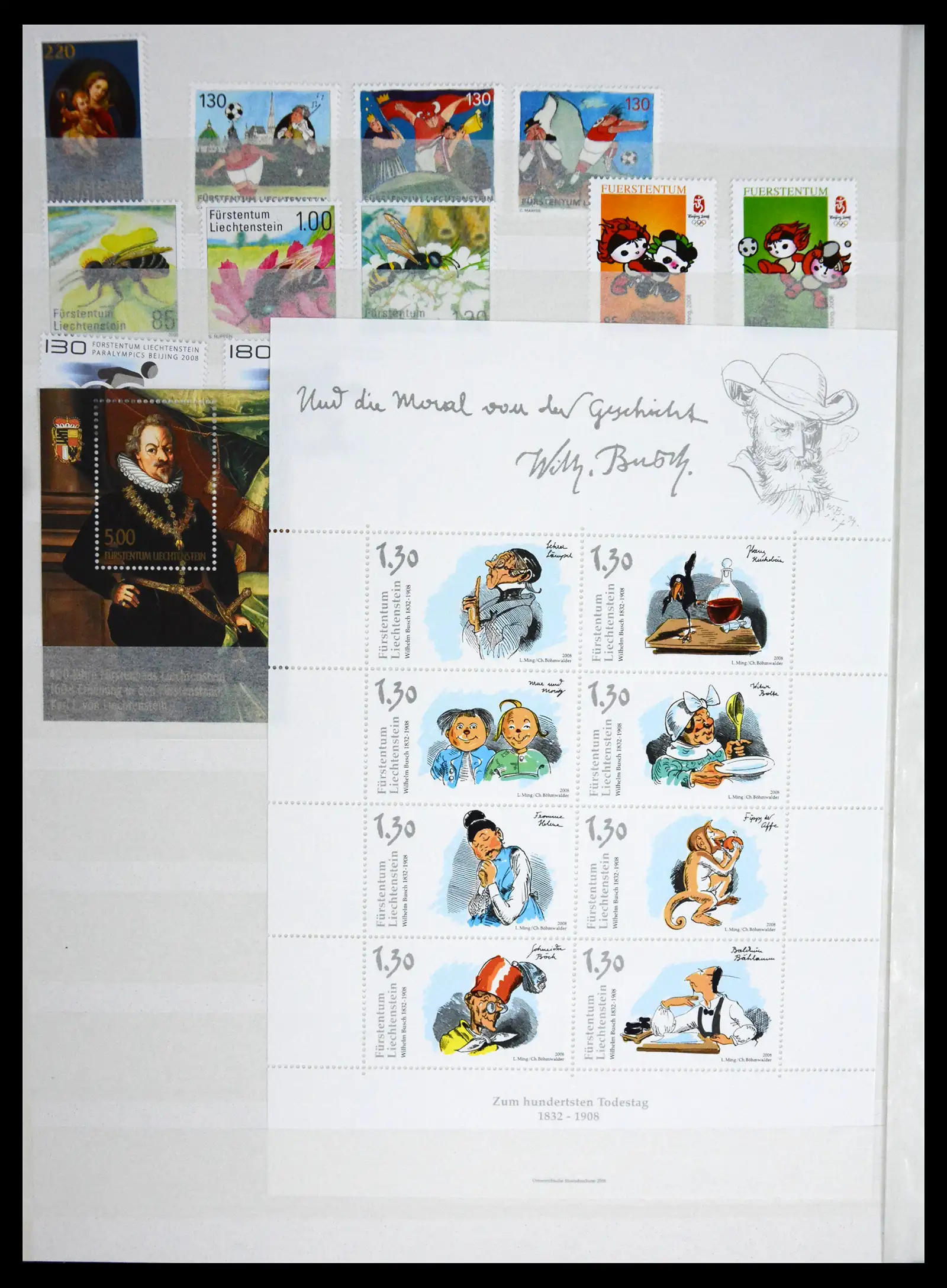 41213 0069 - Stamp collection 41213 Liechtenstein 1965-2009.