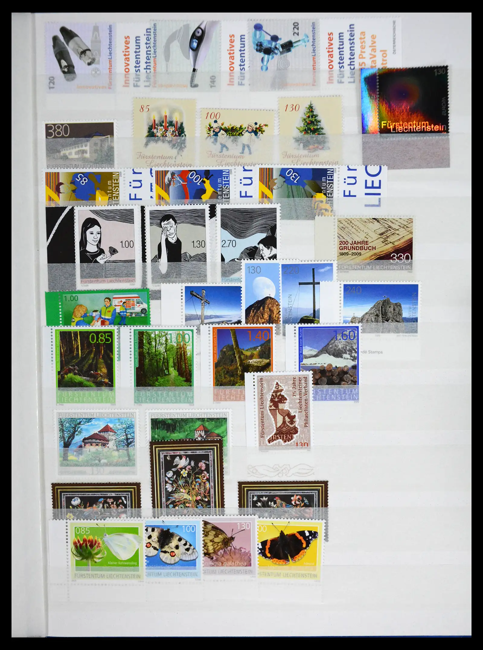 41213 0070 - Stamp collection 41213 Liechtenstein 1965-2009.
