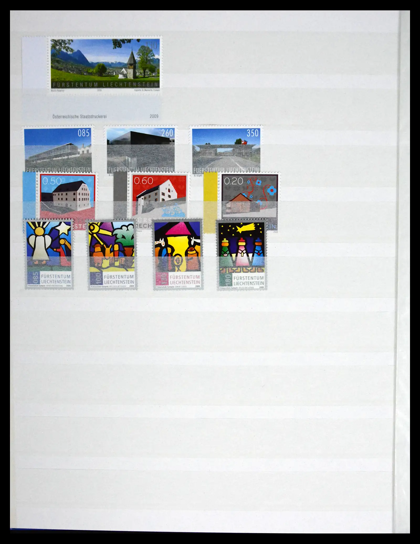 41213 0071 - Stamp collection 41213 Liechtenstein 1965-2009.