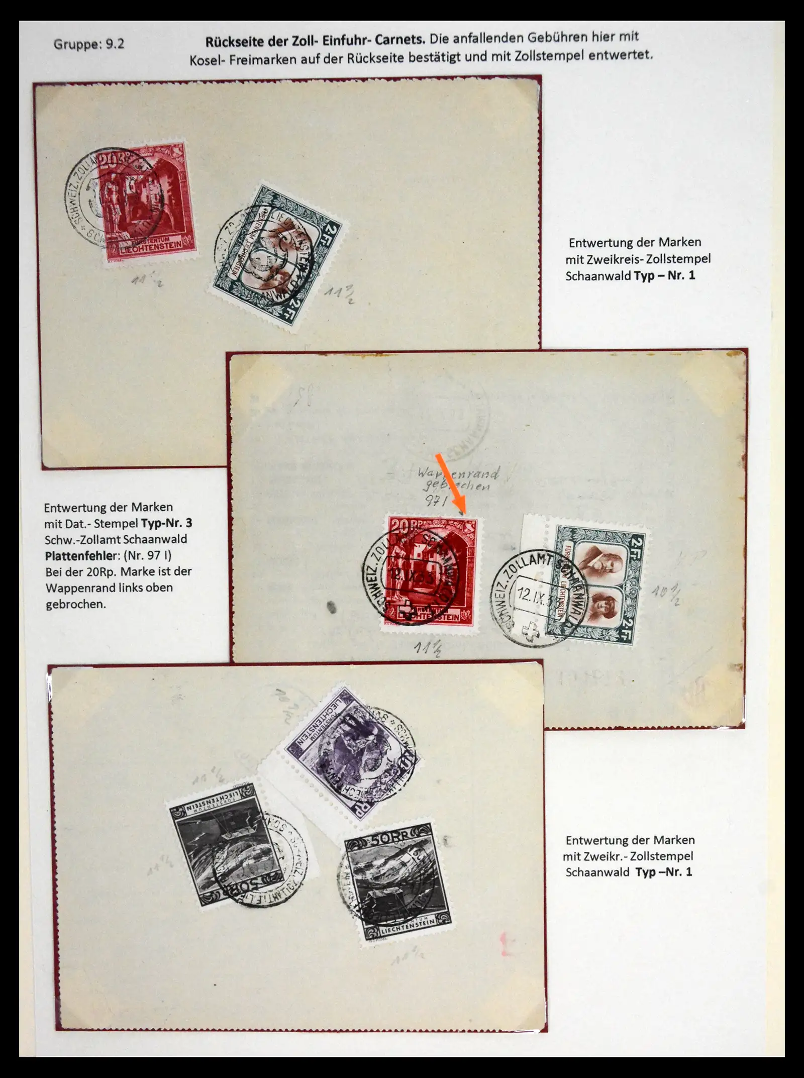 41214 0007 - Stamp collection 41214 Liechtenstein specialised 1921-1930. 41214 0007 - Stamp collection 41214 Liechtenstein specialised 1921-1930.
