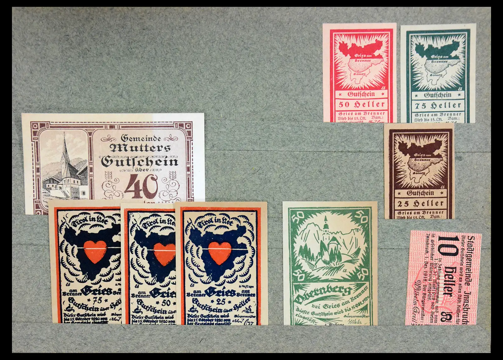 41216 0001 - Stamp collection 41216 Germany emergency money.