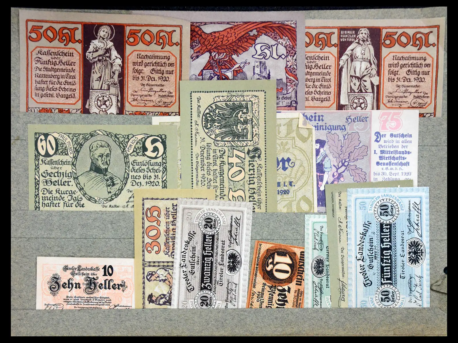 41216 0004 - Stamp collection 41216 Germany emergency money.