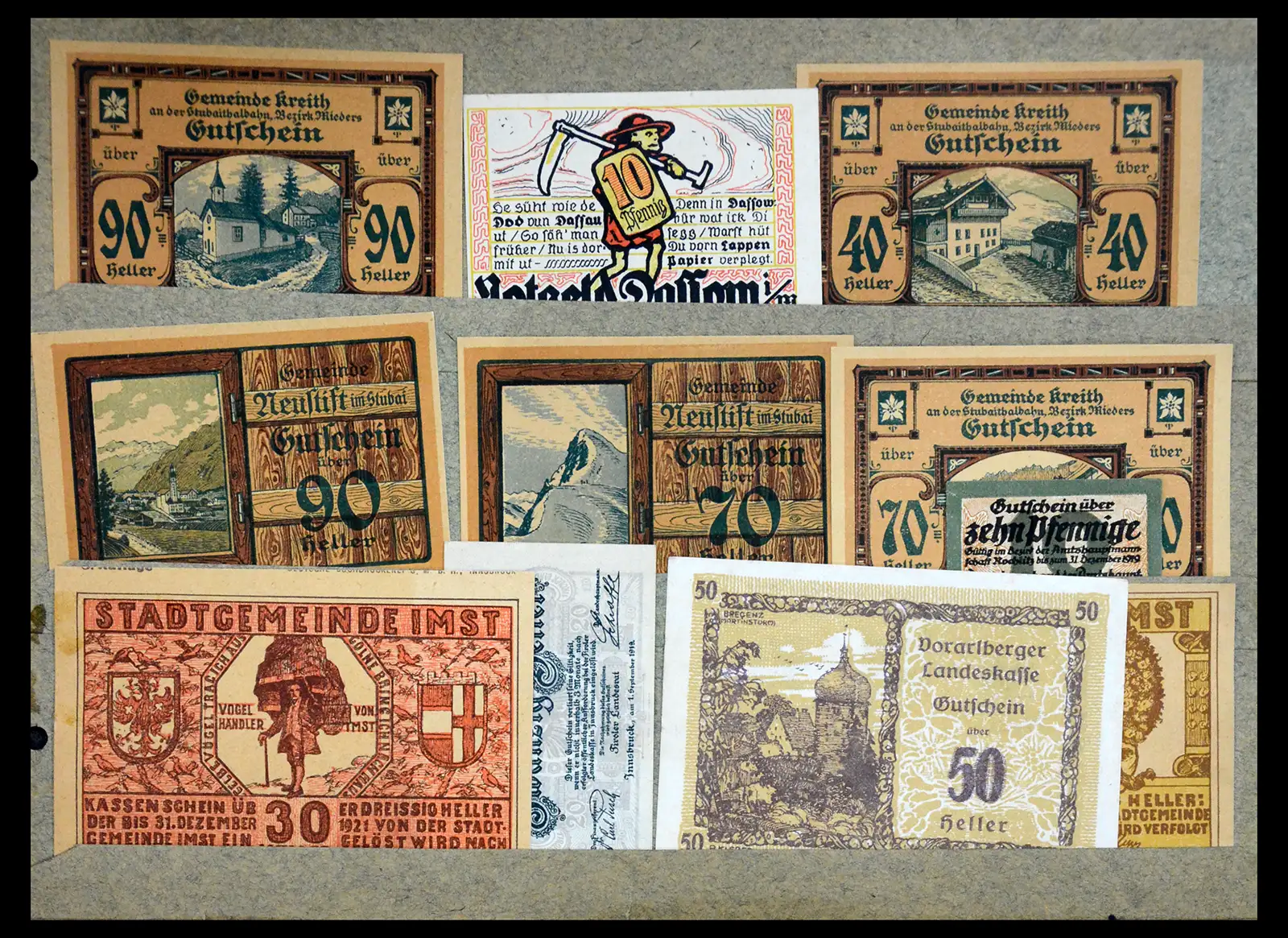 41216 0005 - Stamp collection 41216 Germany emergency money.