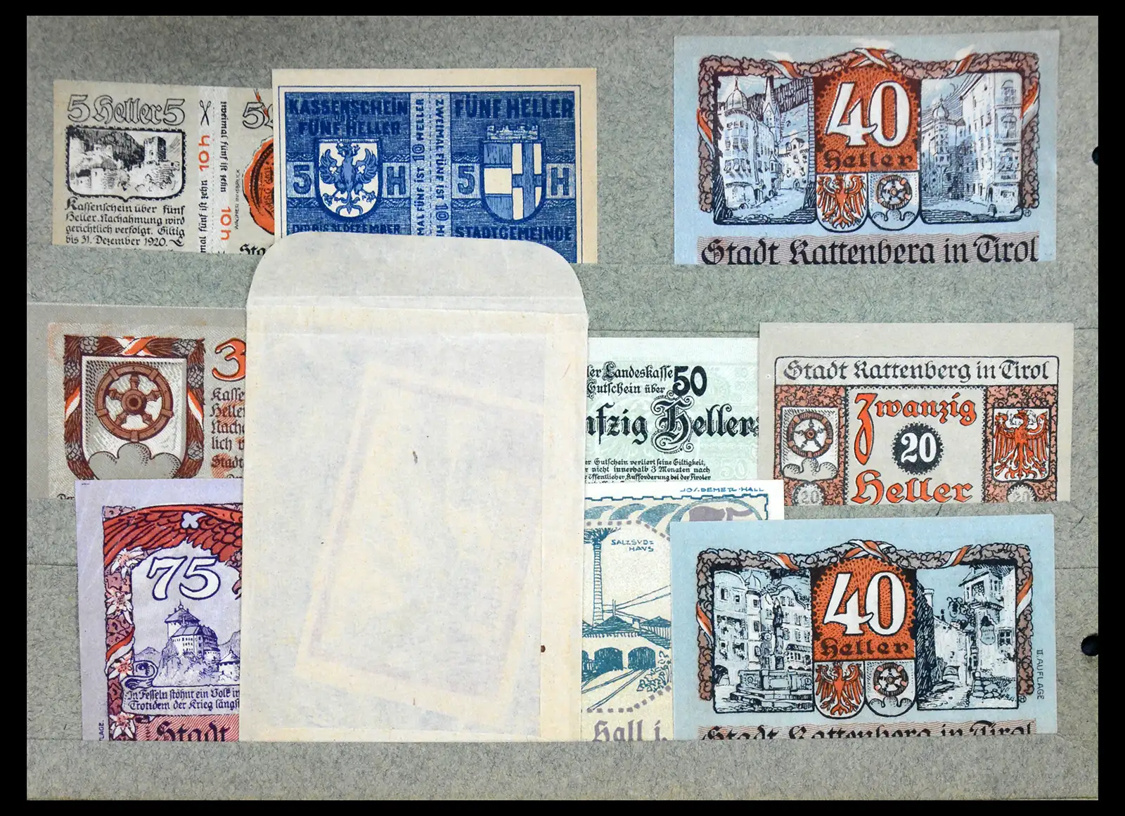 41216 0006 - Stamp collection 41216 Germany emergency money.