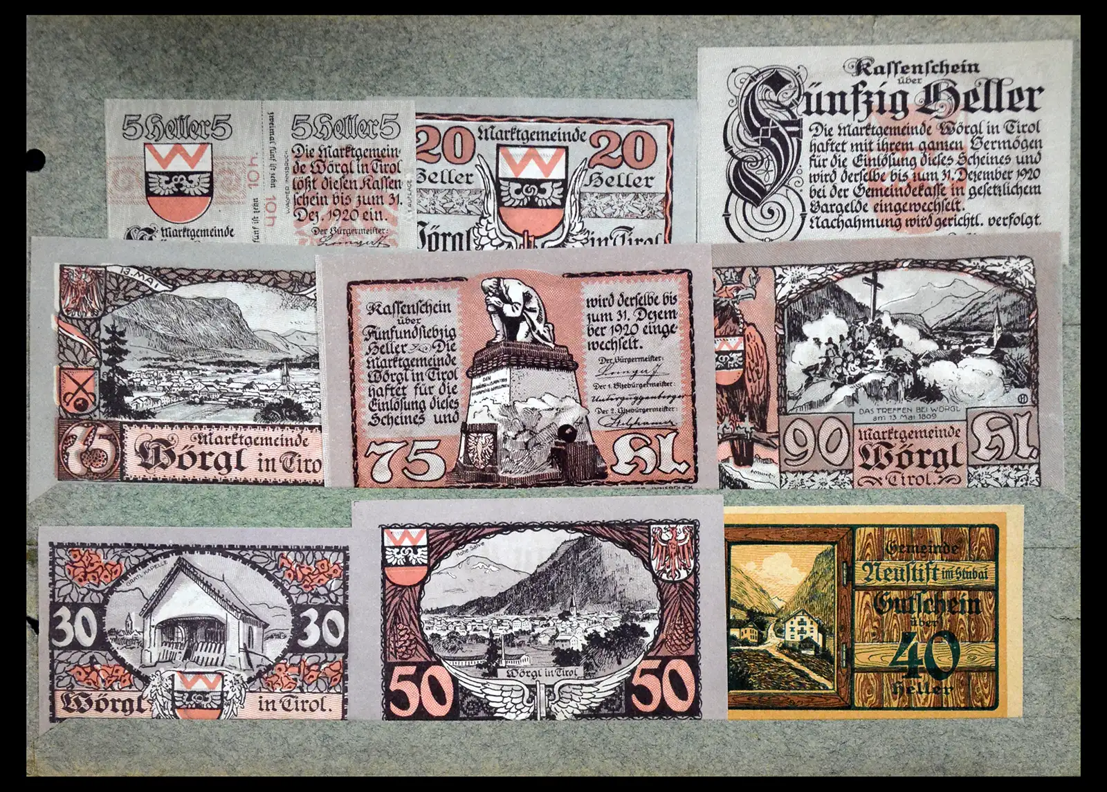 41216 0007 - Stamp collection 41216 Germany emergency money.