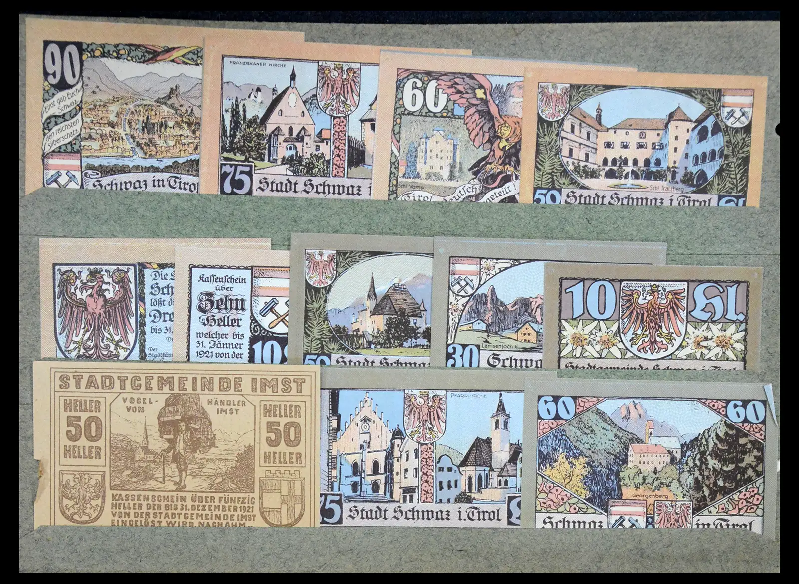 41216 0010 - Stamp collection 41216 Germany emergency money.