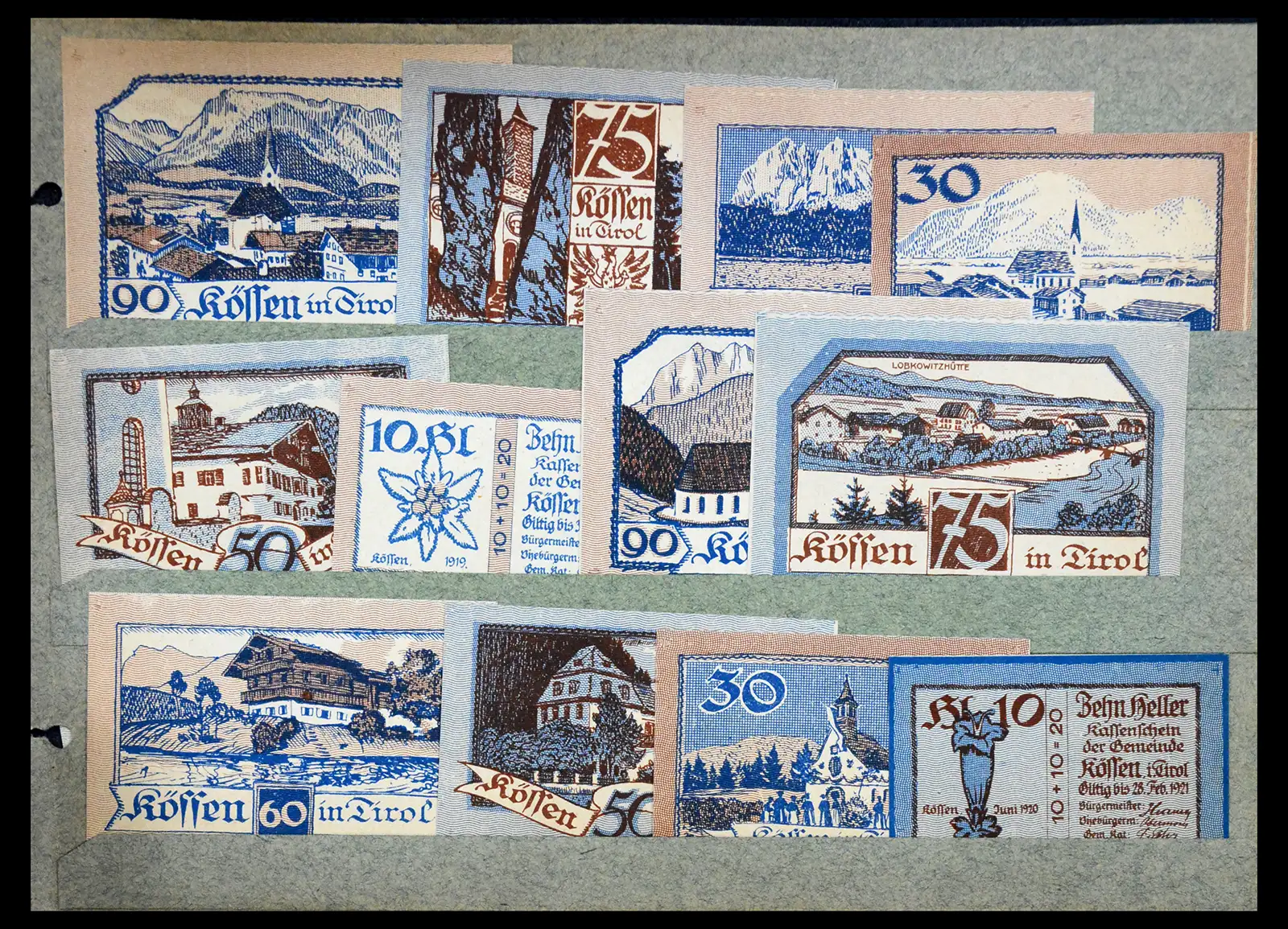 41216 0011 - Stamp collection 41216 Germany emergency money.