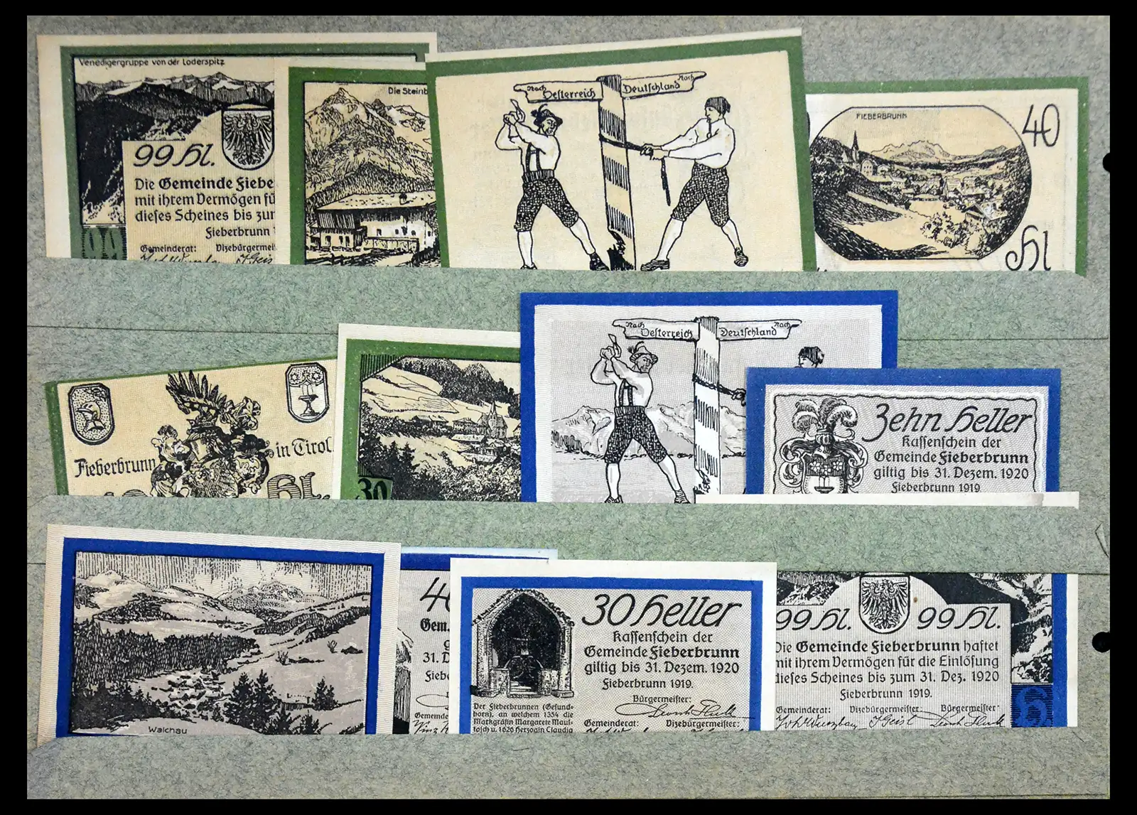 41216 0012 - Stamp collection 41216 Germany emergency money.