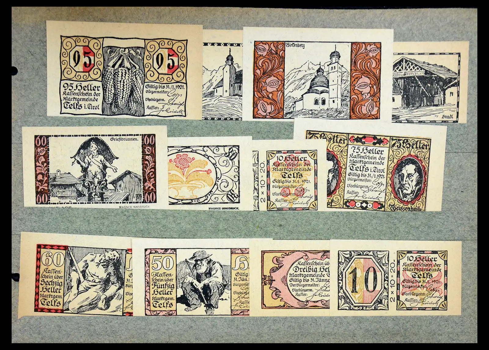 41216 0013 - Stamp collection 41216 Germany emergency money.