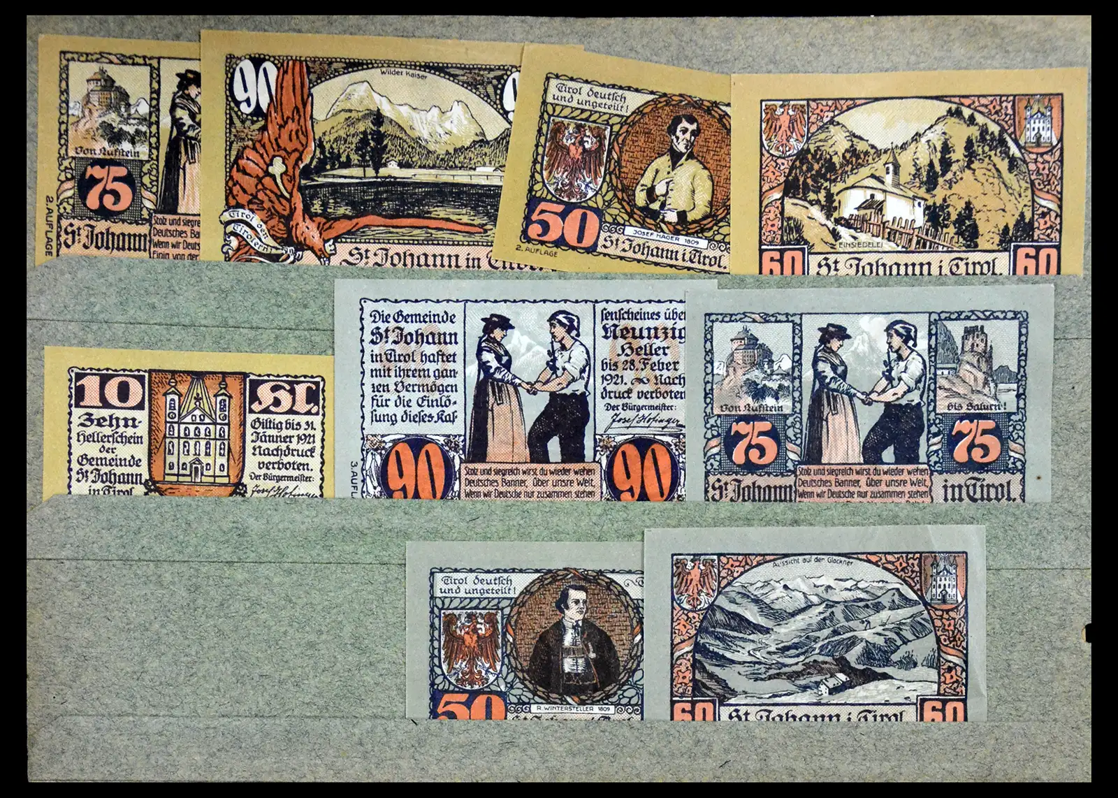41216 0014 - Stamp collection 41216 Germany emergency money.