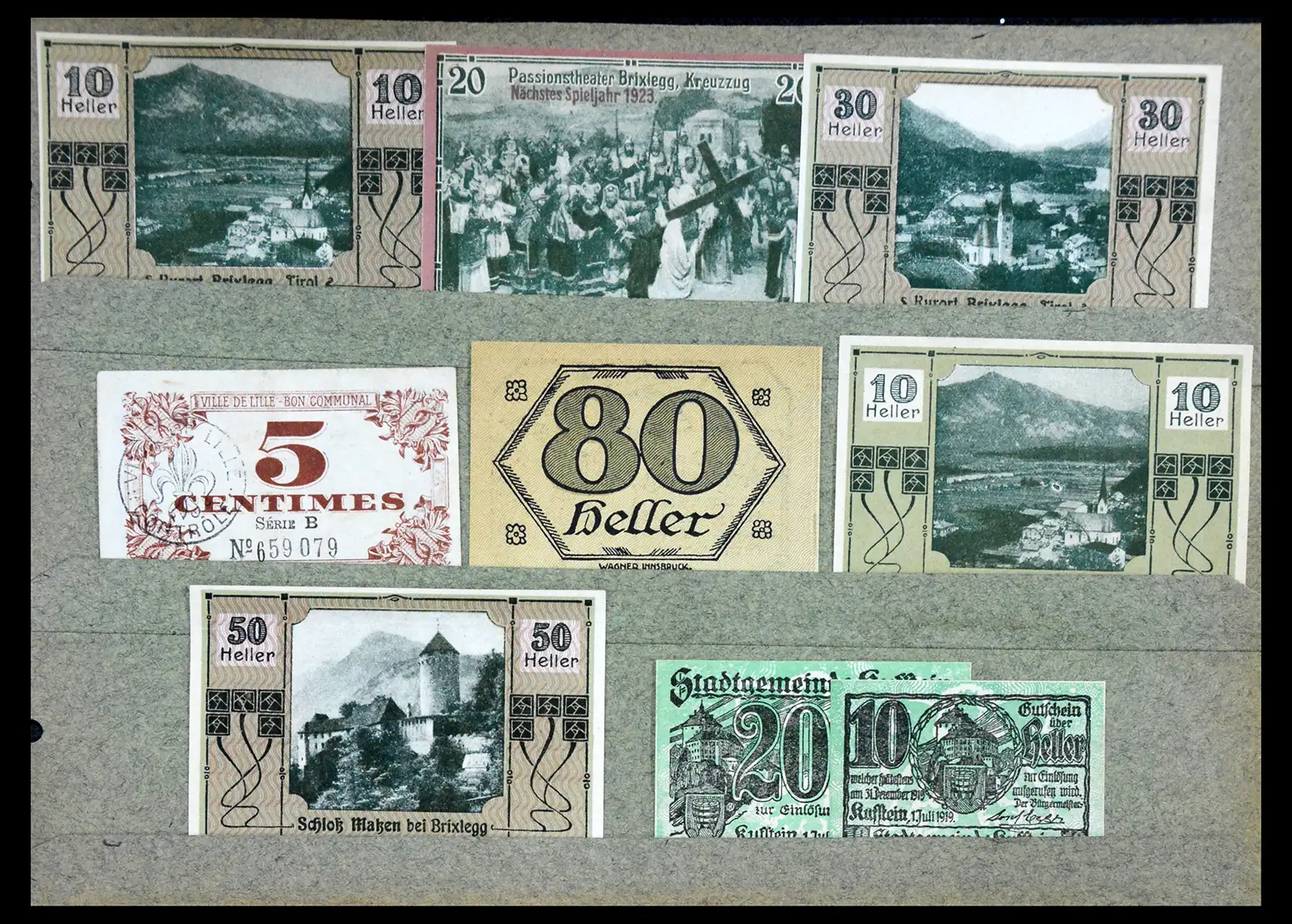 41216 0015 - Stamp collection 41216 Germany emergency money.