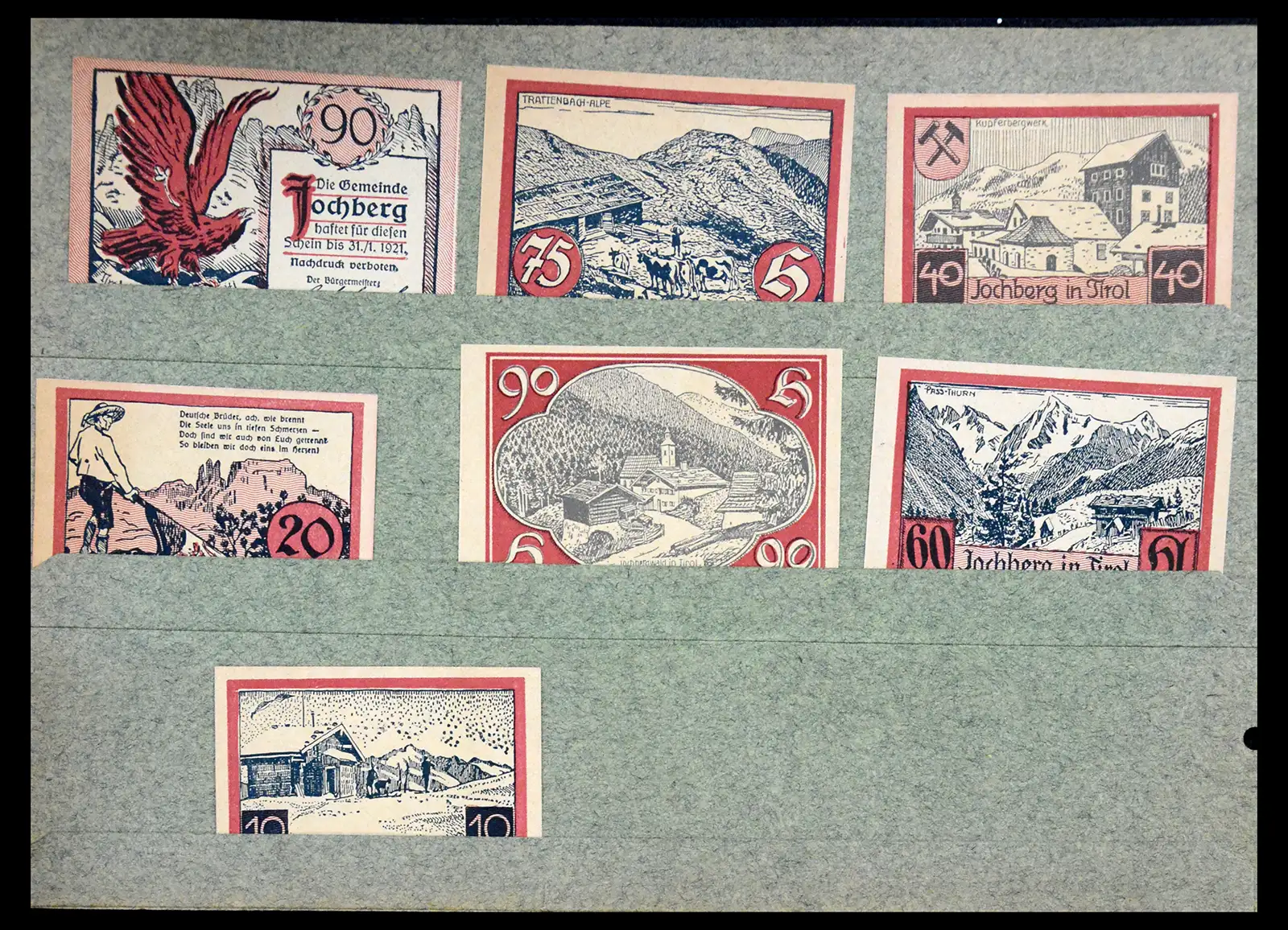 41216 0016 - Stamp collection 41216 Germany emergency money.