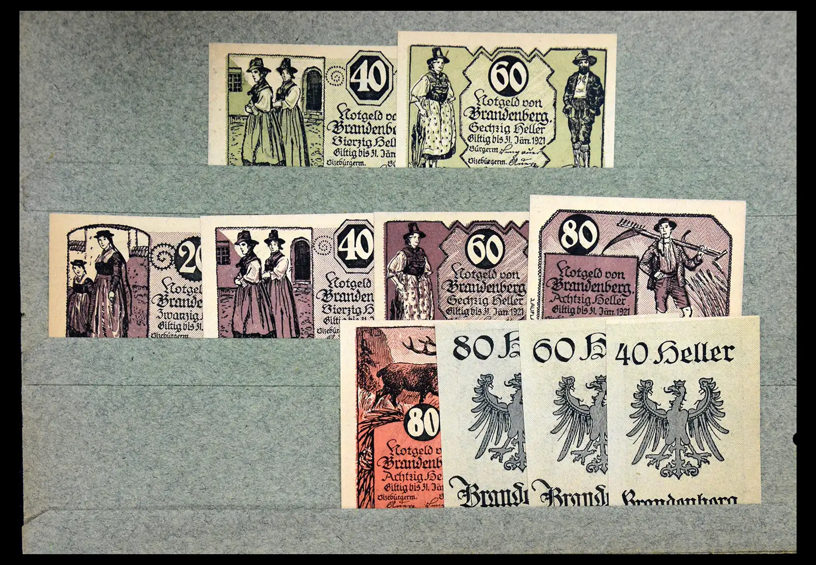 41216 0018 - Stamp collection 41216 Germany emergency money.