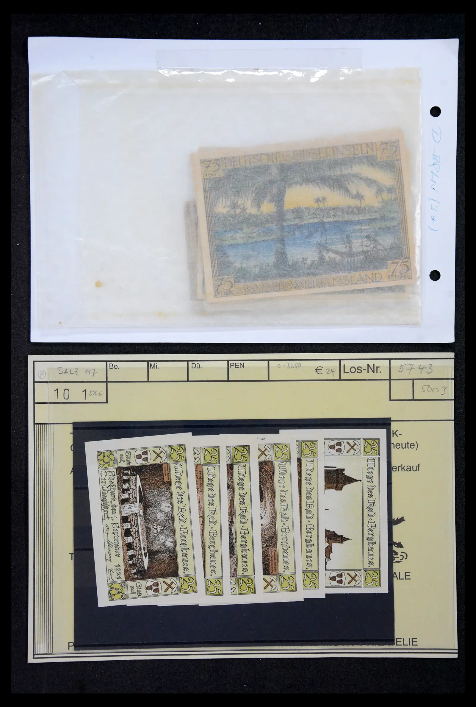 41216 0025 - Stamp collection 41216 Germany emergency money.