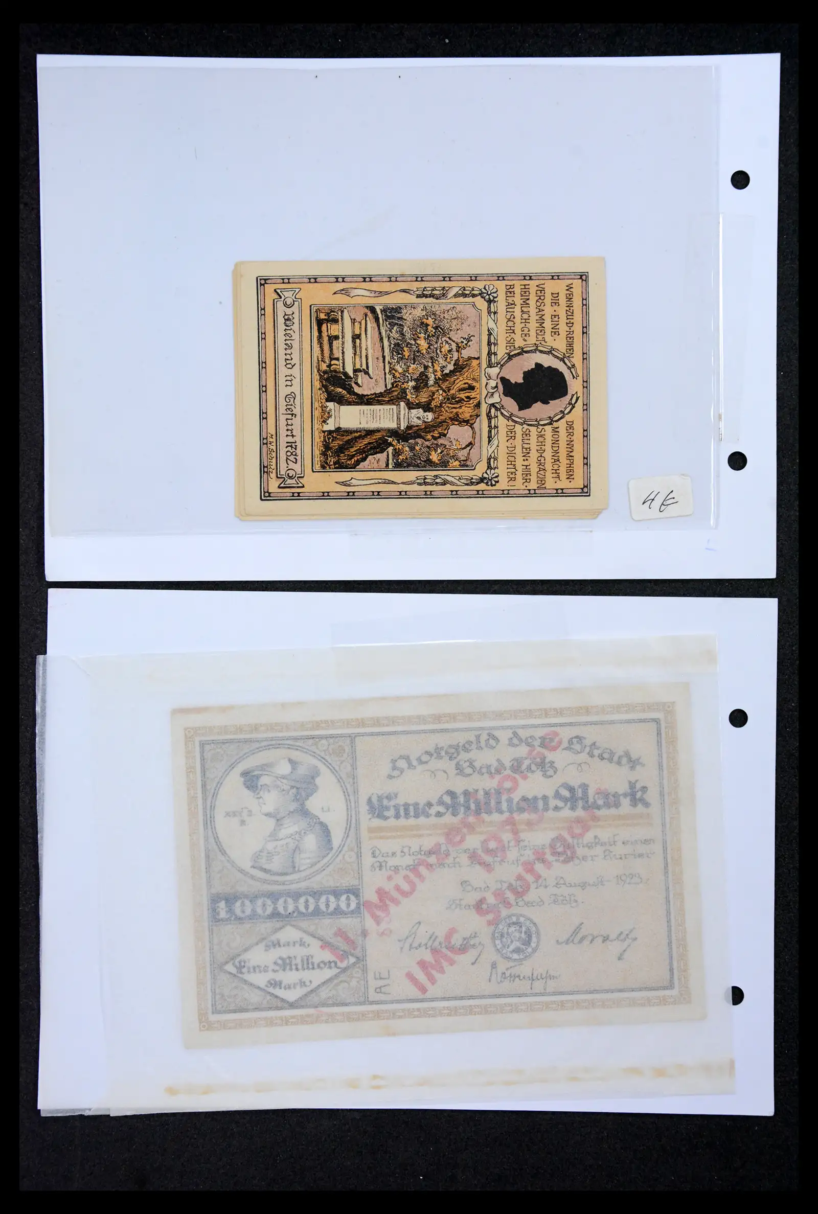 41216 0029 - Stamp collection 41216 Germany emergency money.